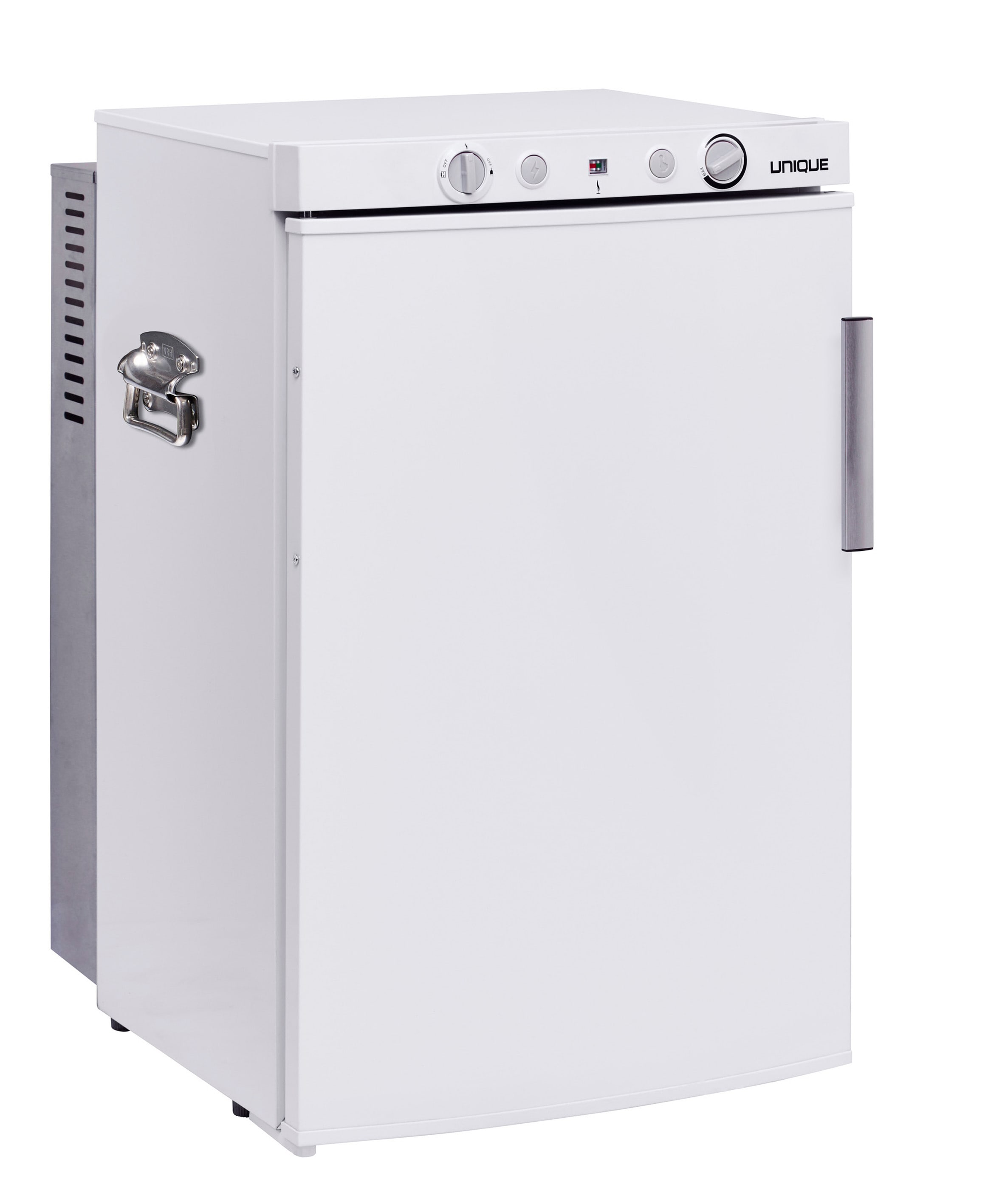 Refrigerador Mini con Congelador de 3.4 pies cúbicos ÚNICO sin Conexión a la Red (Blanco) UGP-3 SM W