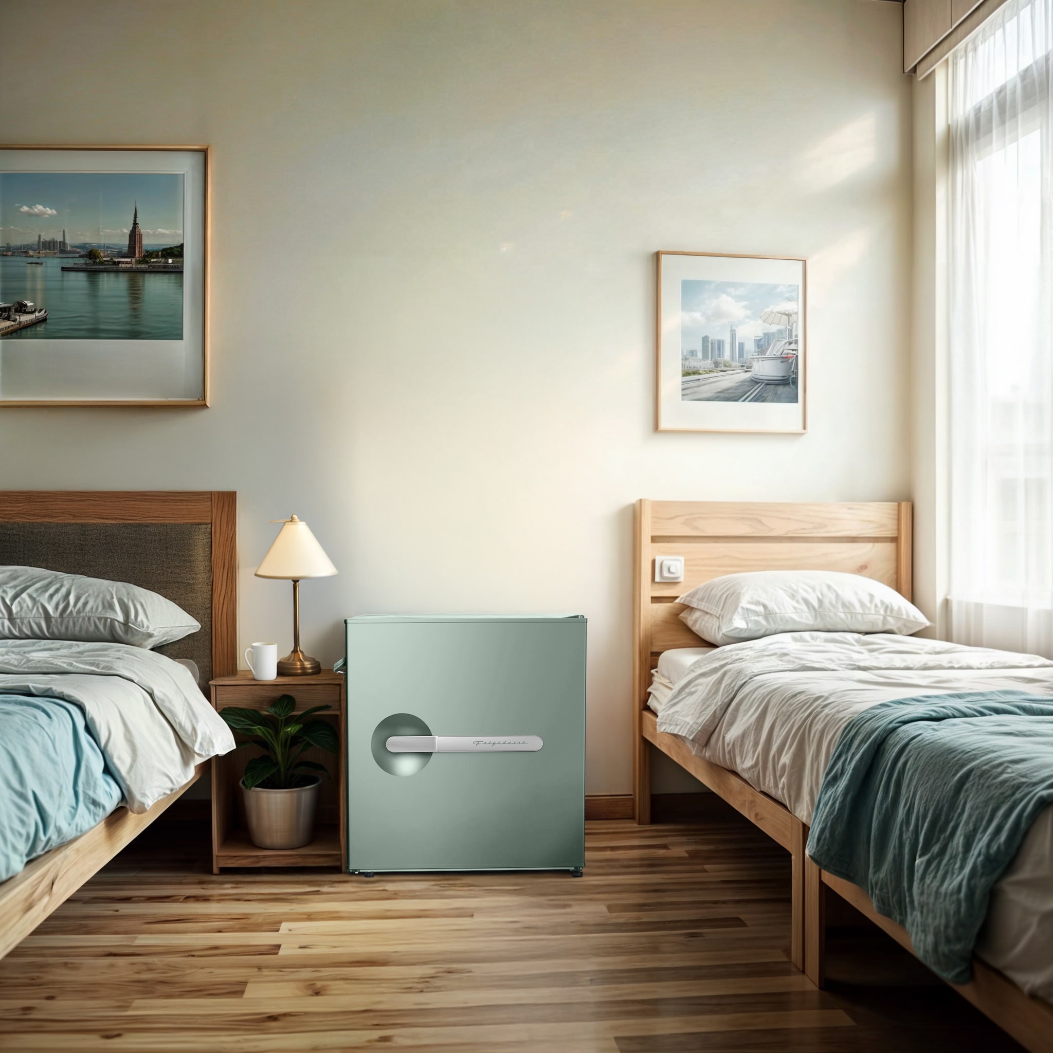 Mini refrigerador Frigidaire de 1.6 pies cúbicos (verde) EFR197-SAGE-6COM
