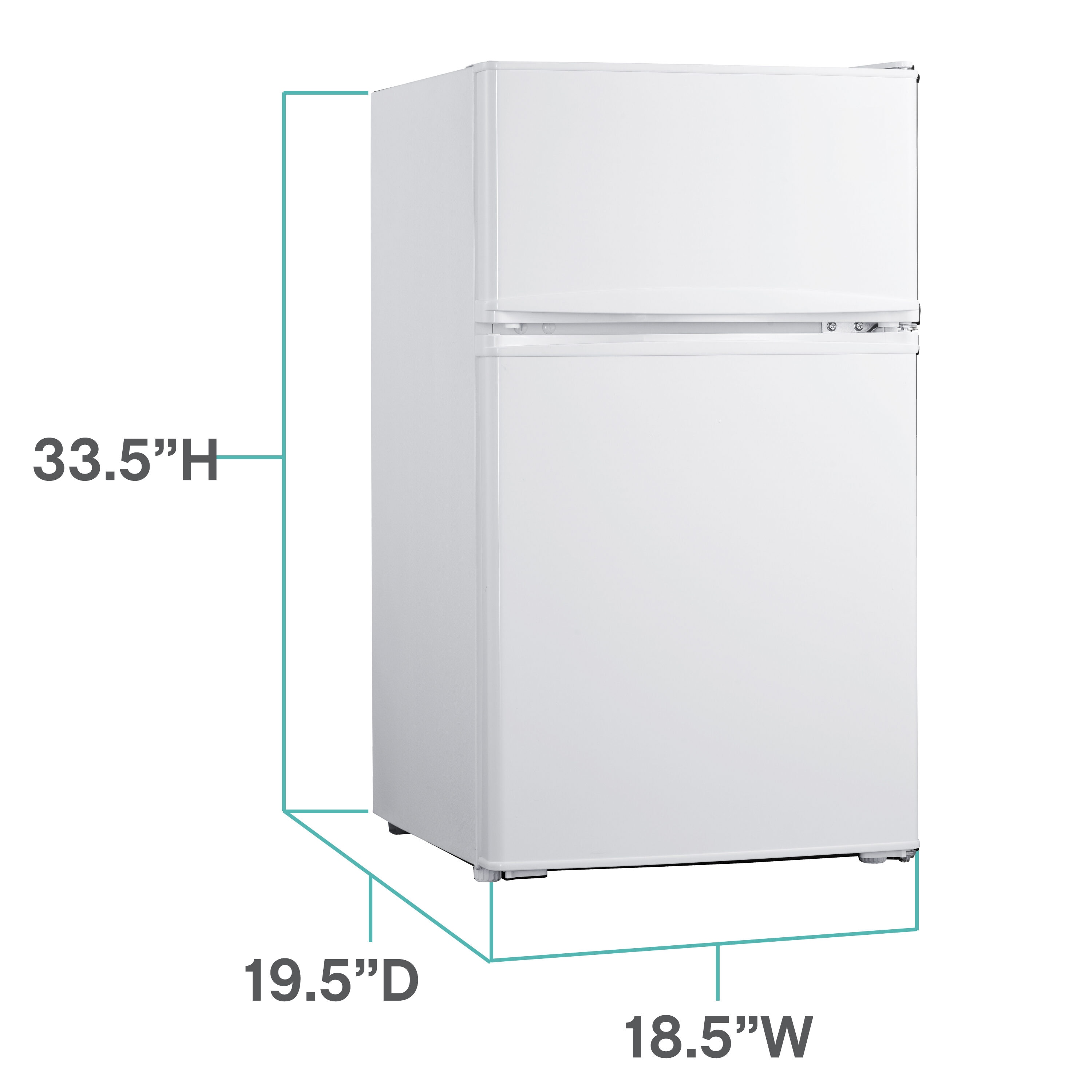 Refrigerador pequeño con congelador de 4.1 pies cúbicos de West Bend (Blanco) ENERGY STAR WBRT31W