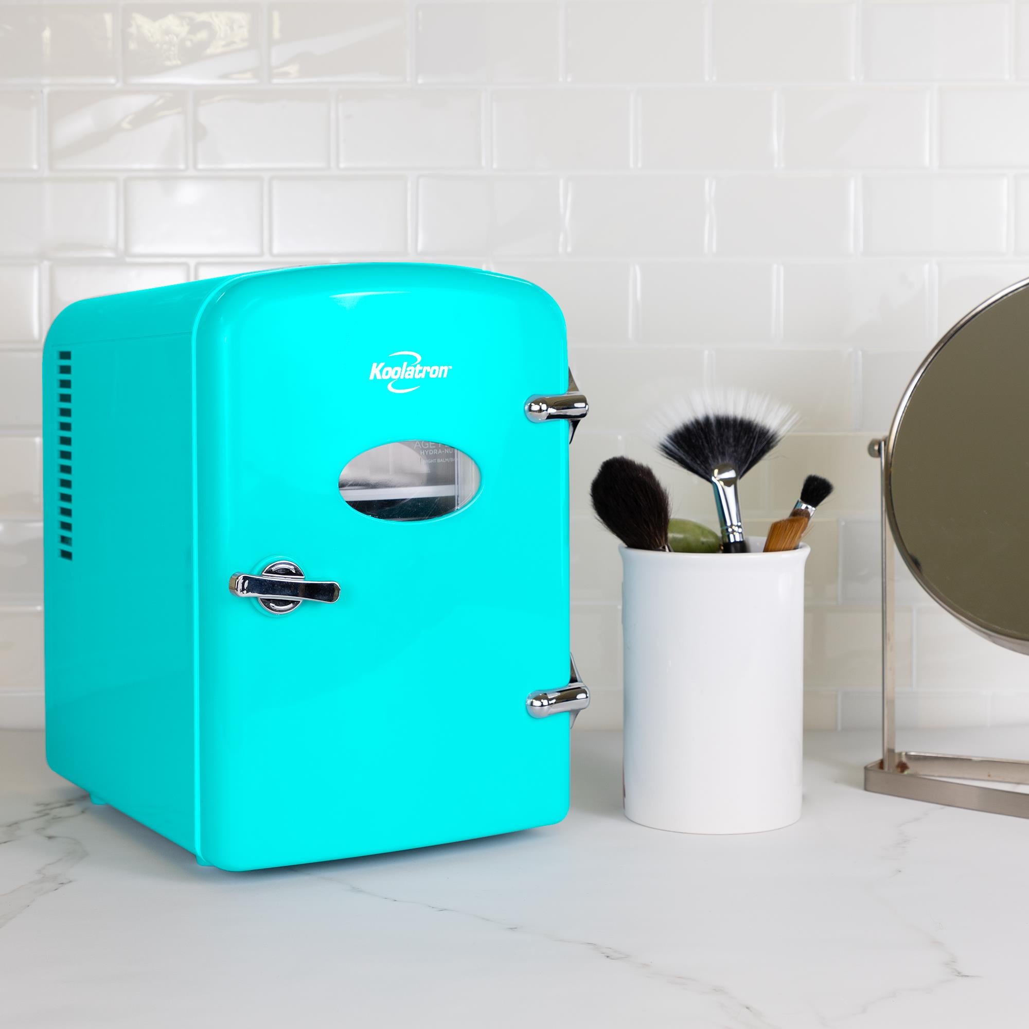 Refrigerador portátil retro de 4 litros para 6 latas personales 0.14 pies cúbicos (verde) KRT04-G