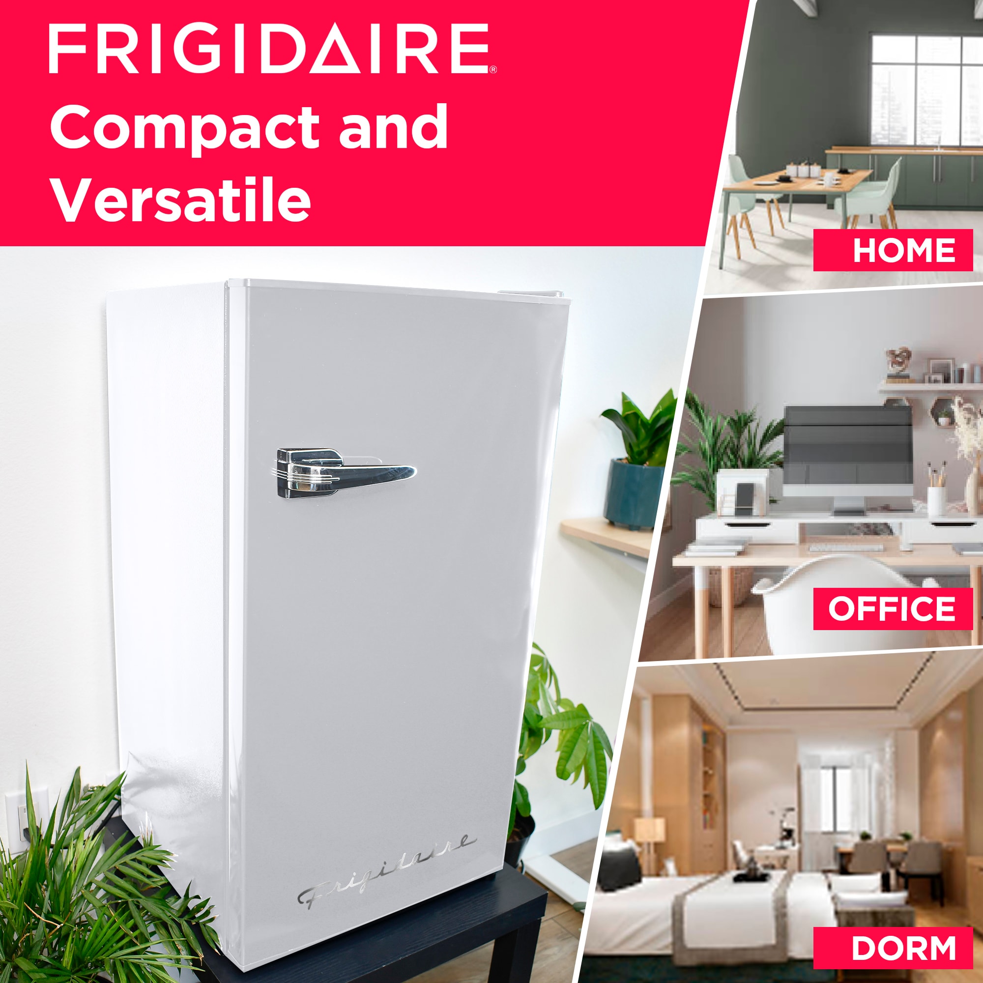 Refrigerador Compacto Frigidaire de 3.2 pies cúbicos con Congelador (Blanco) EFR331-BLANCO