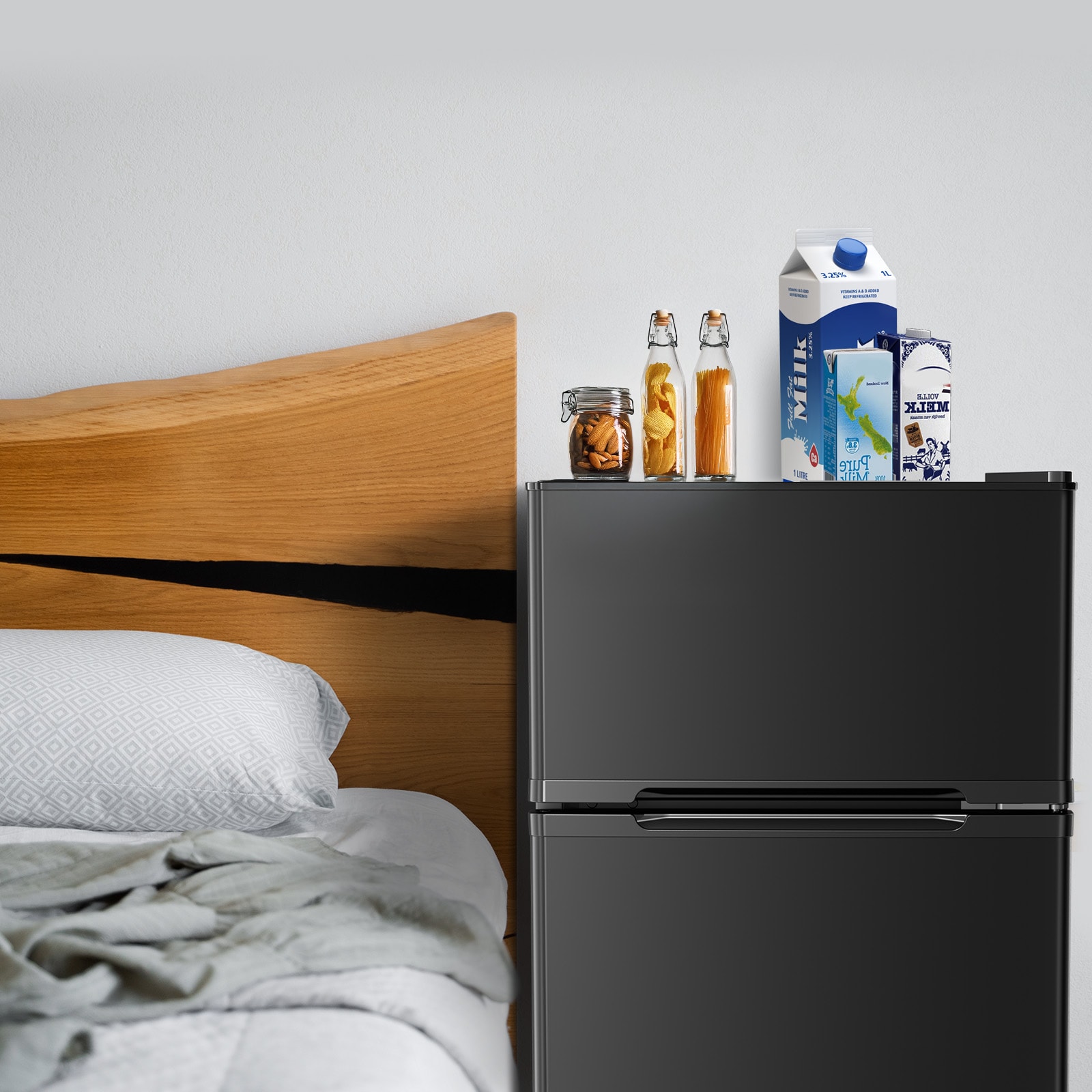 Refrigerador Mini con Congelador de 3.1 pies cúbicos (Negro)
