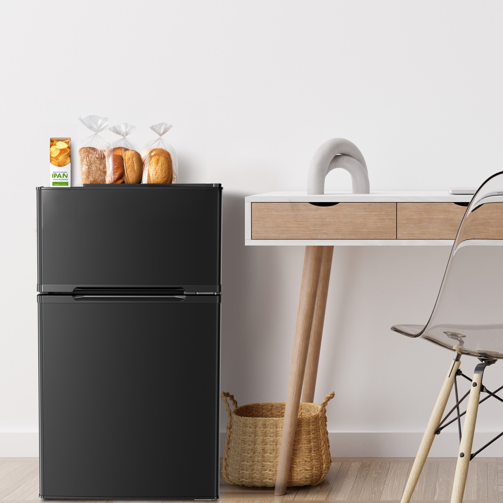 Refrigerador Mini con Congelador de 3.1 pies cúbicos (Negro)