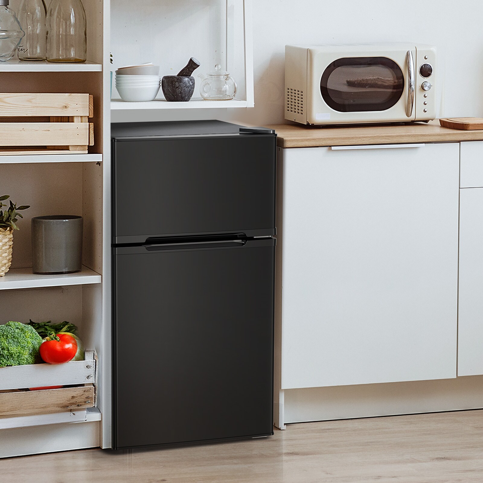 Refrigerador Mini con Congelador de 3.1 pies cúbicos (Negro)
