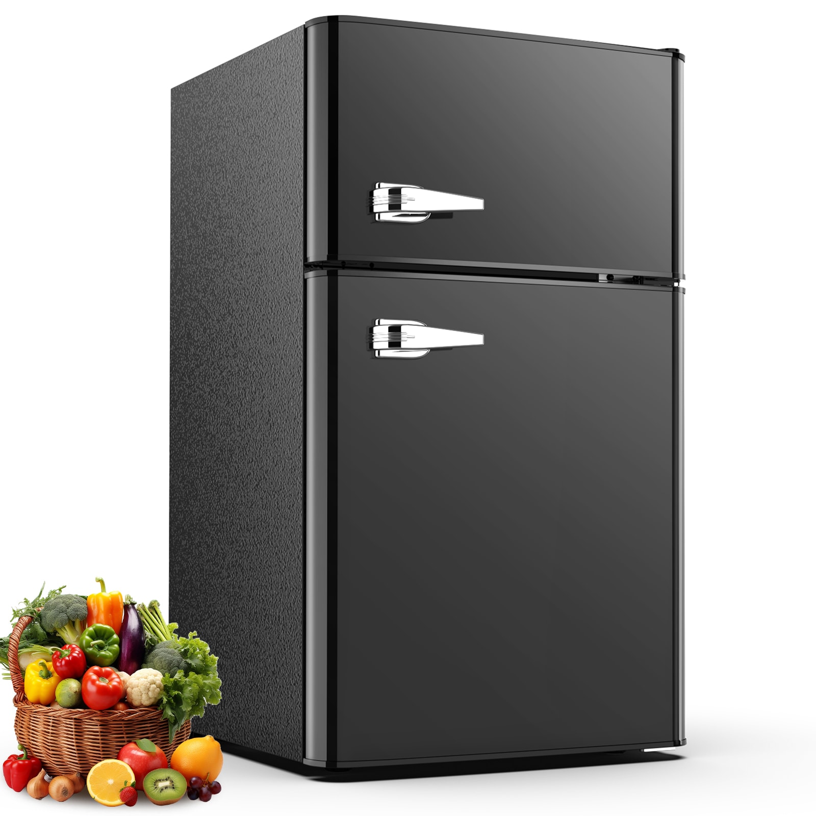Refrigerador Mini de 3.2 pies cúbicos con Congelador (Negro)