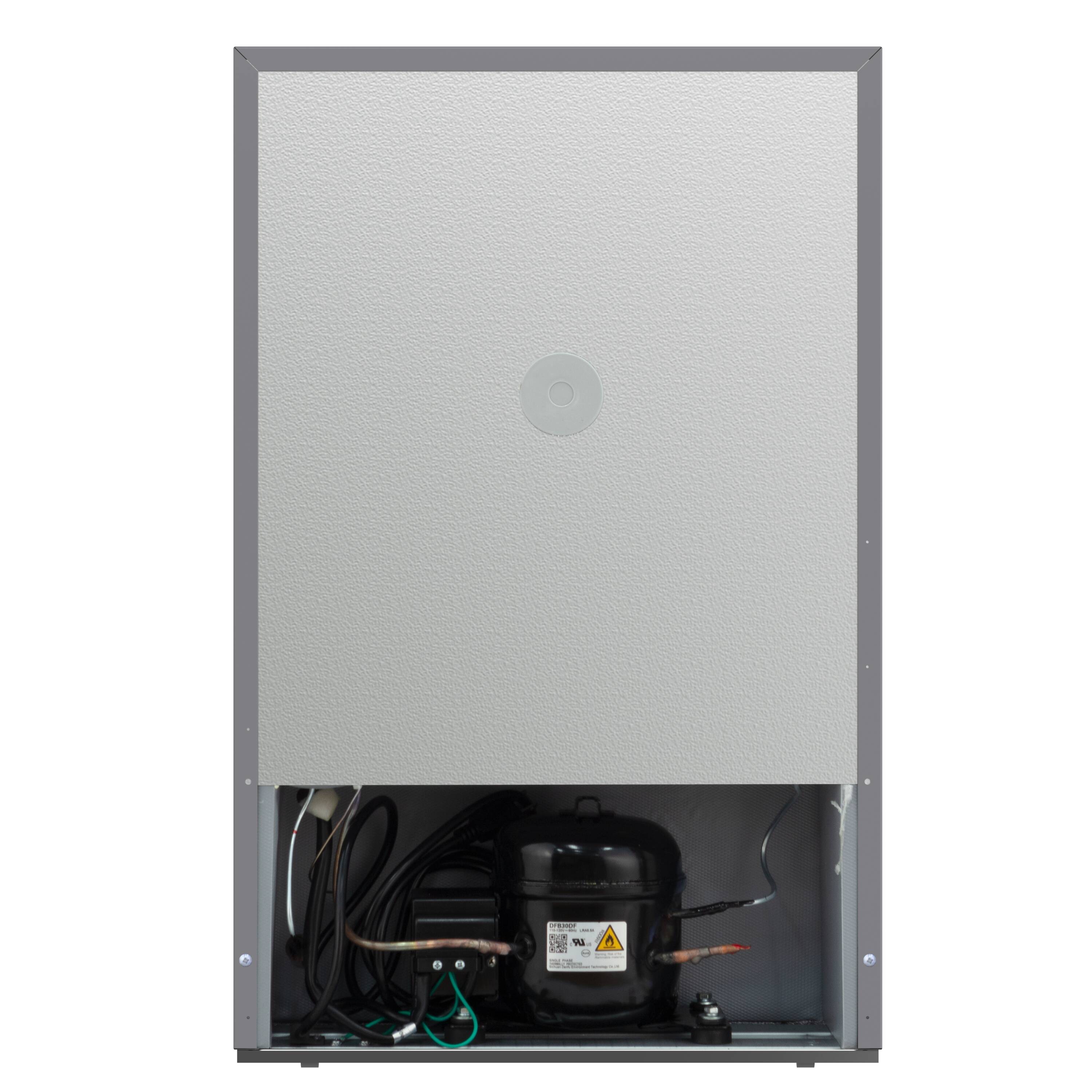 Refrigerador mini de 4.5 pies cúbicos de acero inoxidable