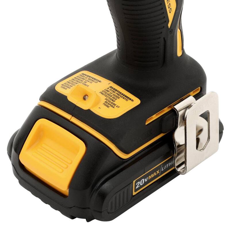DEWALT ATOMIC Taladro/destornillador compacto inalámbrico sin escobillas de 20V MAX 1/2 pulgadas (Herramienta solamente) - DCD708B