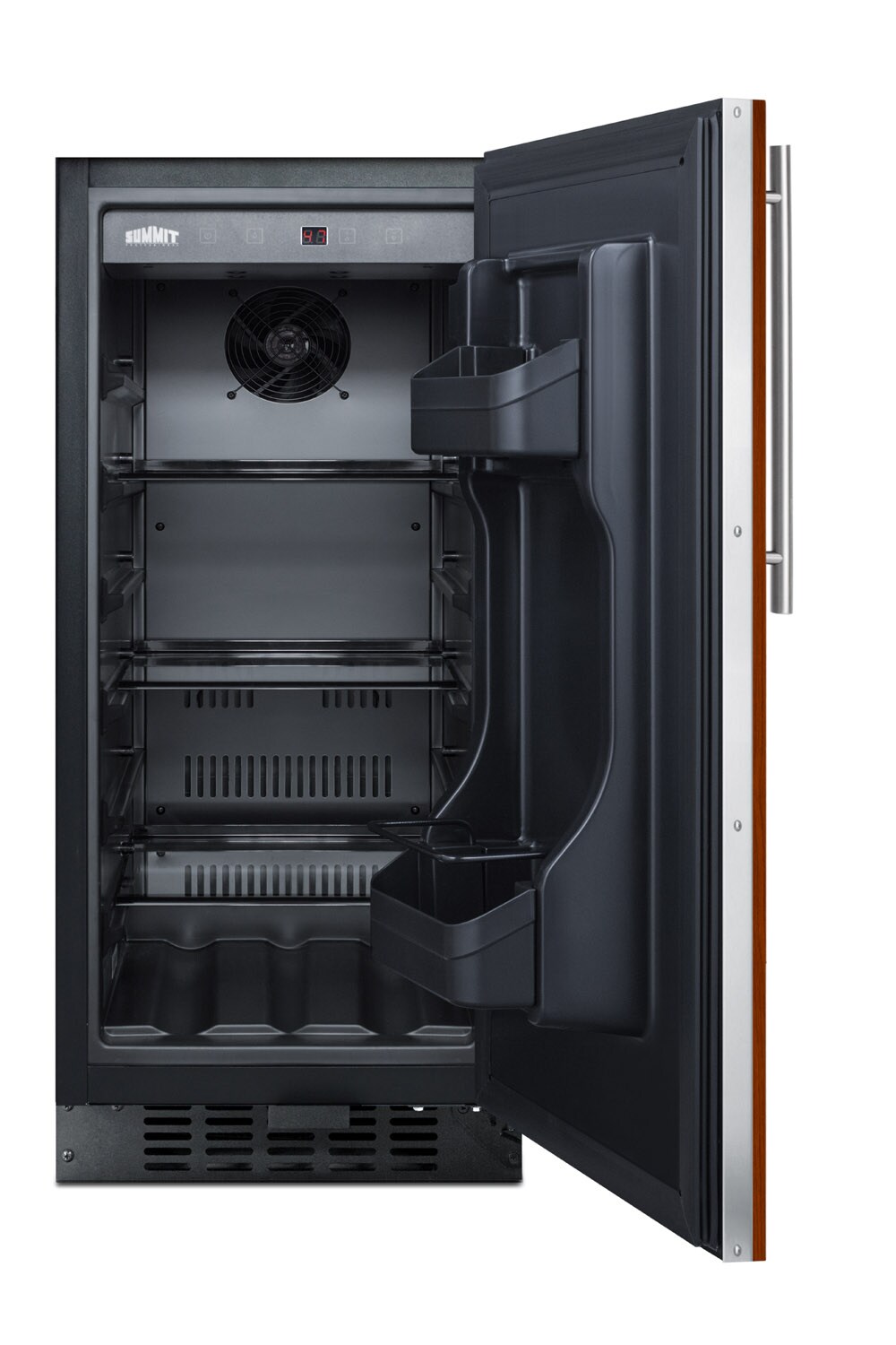 Refrigerador Empotrado de 2.2 pies cúbicos de Summit Appliance (Puerta lista para panel y gabinete negro) ALR15BIF