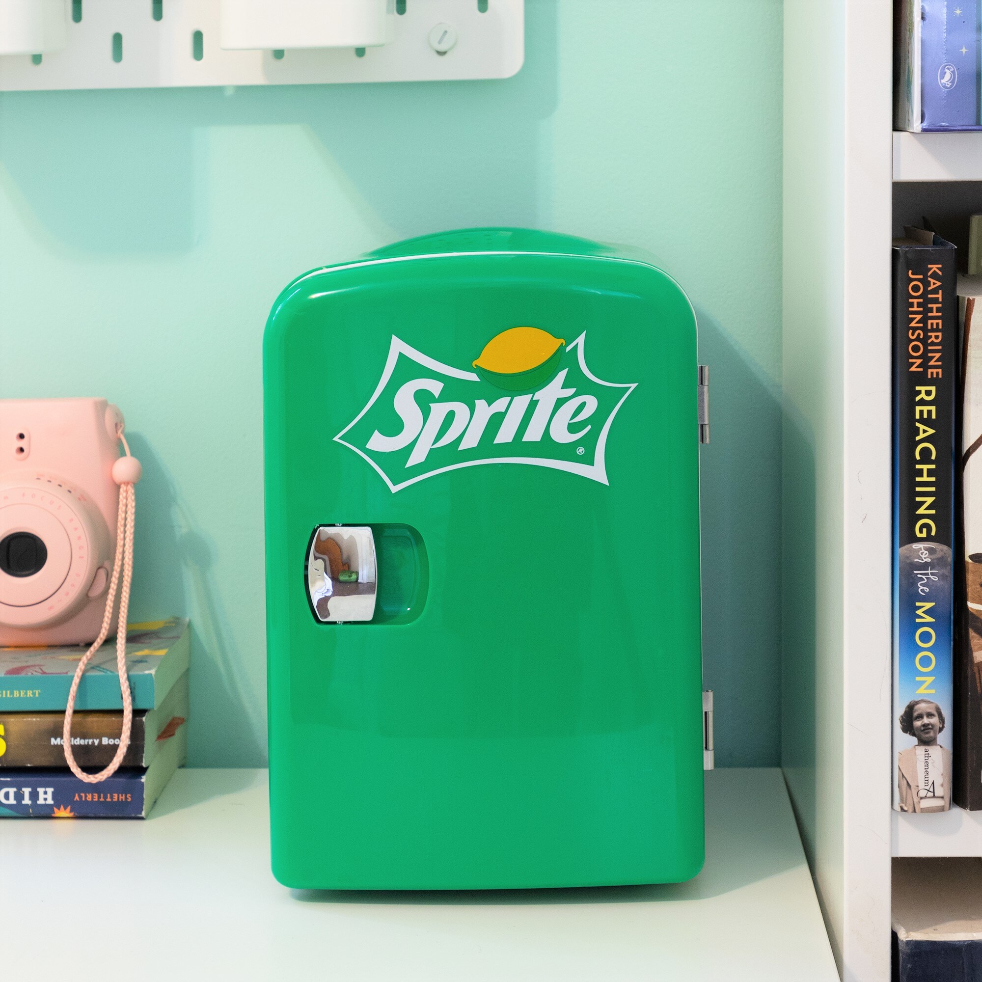 Enfriador/Calentador portátil de 4 L para 6 latas de Coca-Cola Sprite con Mini nevera verde de 0.14 pies cúbicos SPO4