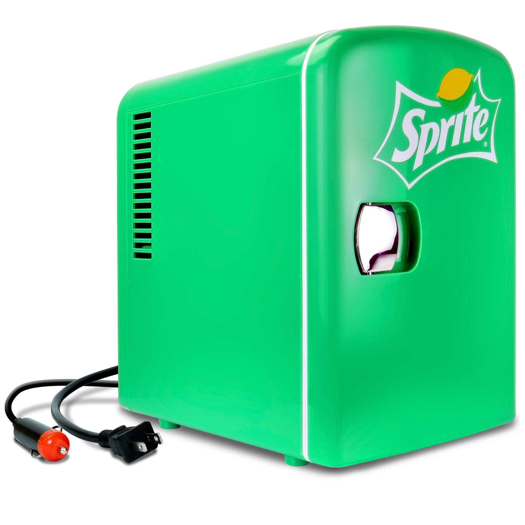 Enfriador/Calentador portátil de 4 L para 6 latas de Coca-Cola Sprite con Mini nevera verde de 0.14 pies cúbicos SPO4