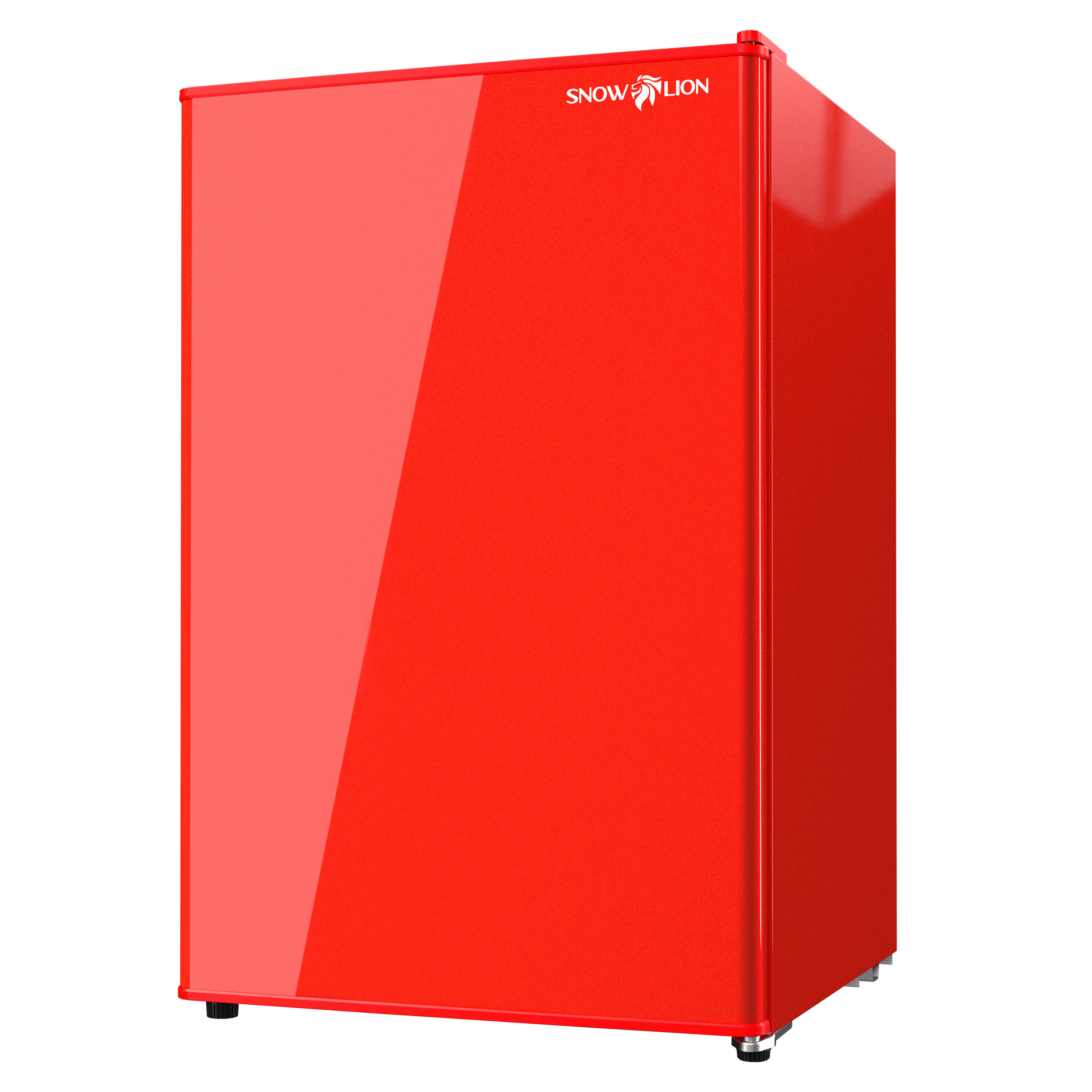 Refrigerador compacto de puerta sólida Undercounter de 122 litros SnowLion Premium (rojo) listo para garage