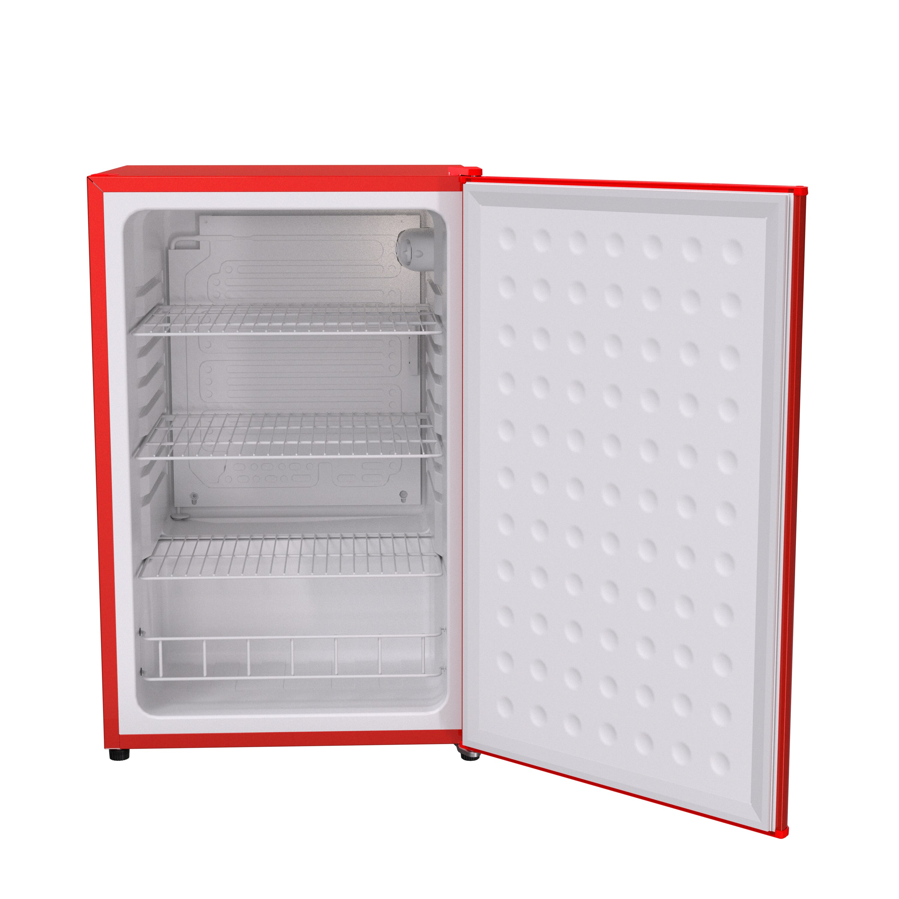 Refrigerador compacto de puerta sólida Undercounter de 122 litros SnowLion Premium (rojo) listo para garage