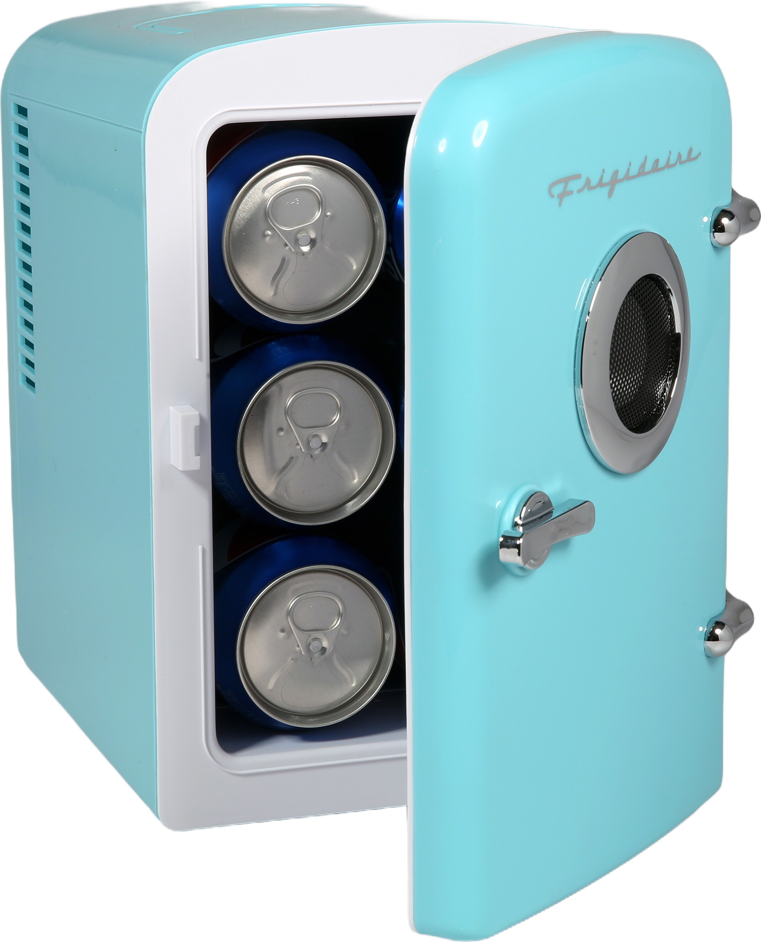 Refrigerador Mini de 0.3 pies cúbicos con Altavoz Bluetooth Incorporado (Azul) Listo para el Garaje EFMIS151-AZUL