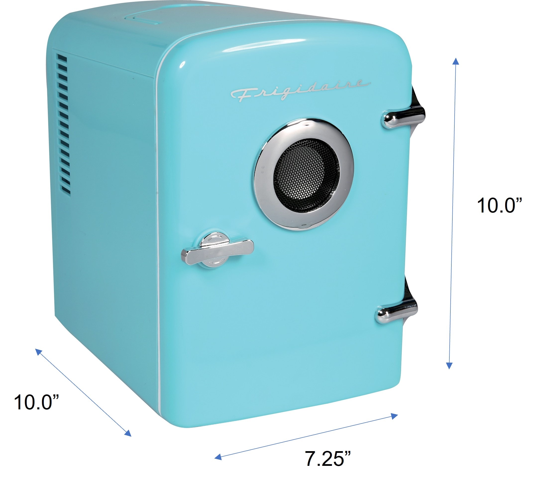 Refrigerador Mini de 0.3 pies cúbicos con Altavoz Bluetooth Incorporado (Azul) Listo para el Garaje EFMIS151-AZUL