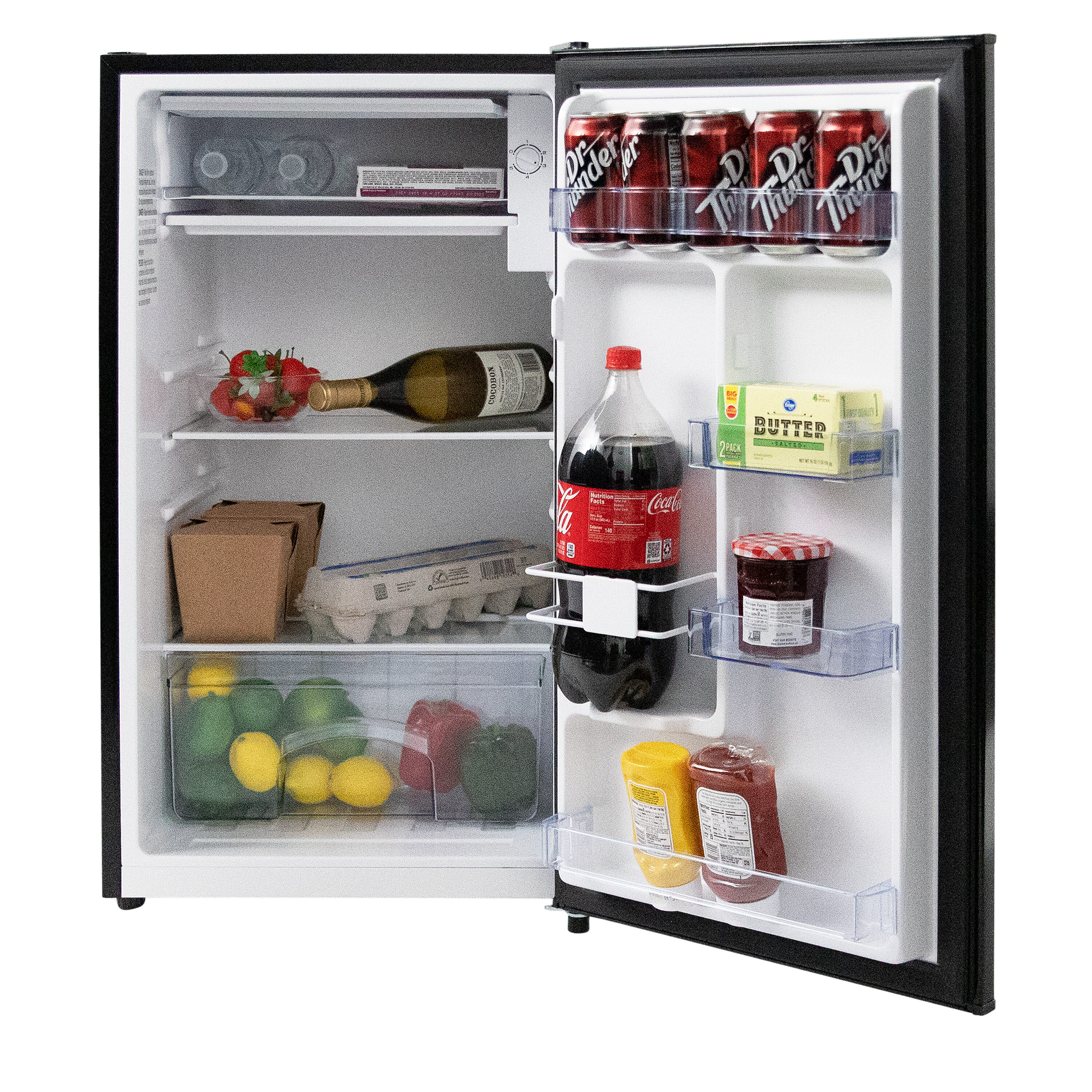 Refrigerador mini de 3.3 pies cúbicos con congelador (negro) ENERGY STAR de West Bend WBR33B