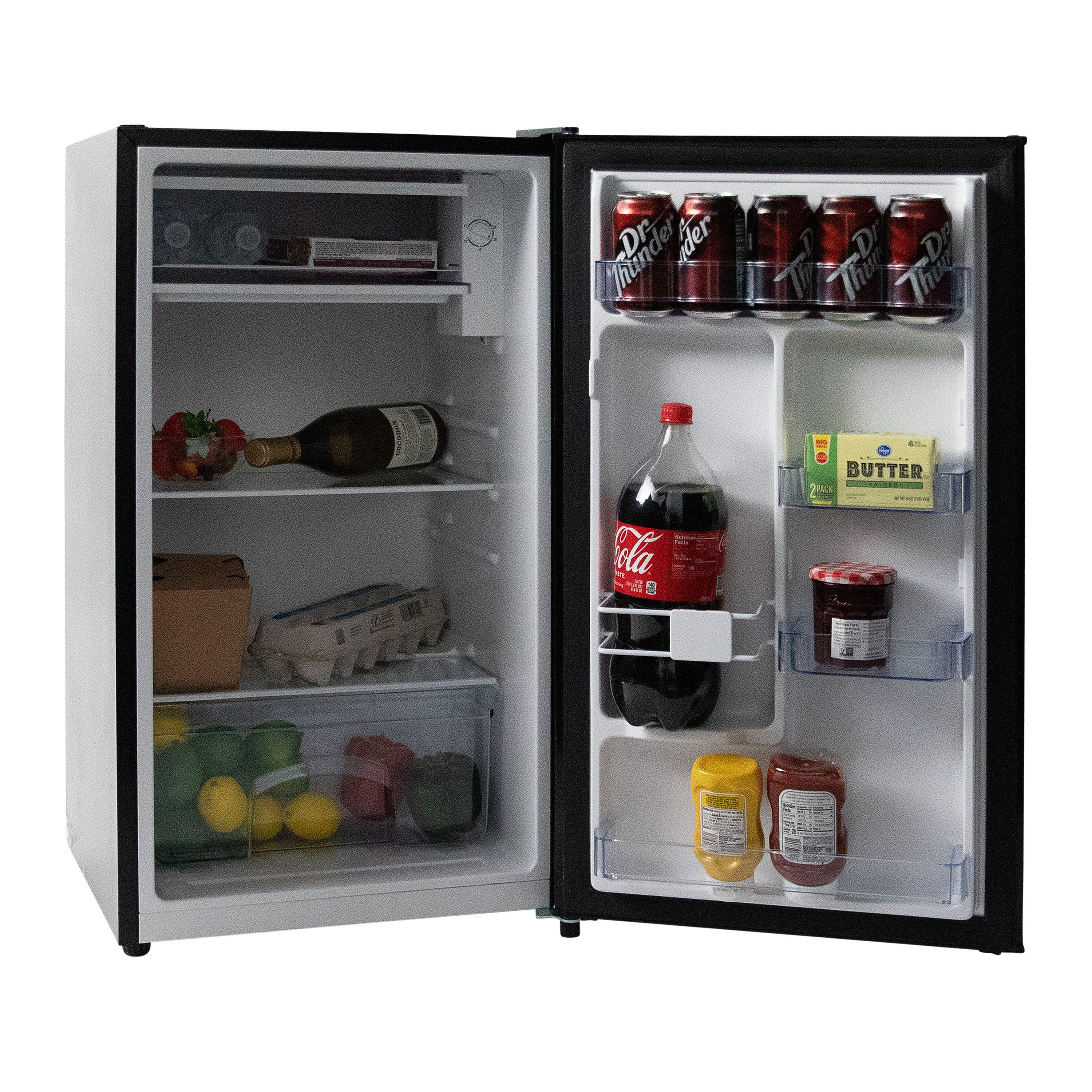 Refrigerador mini de 3.3 pies cúbicos con congelador (negro) ENERGY STAR de West Bend WBR33B