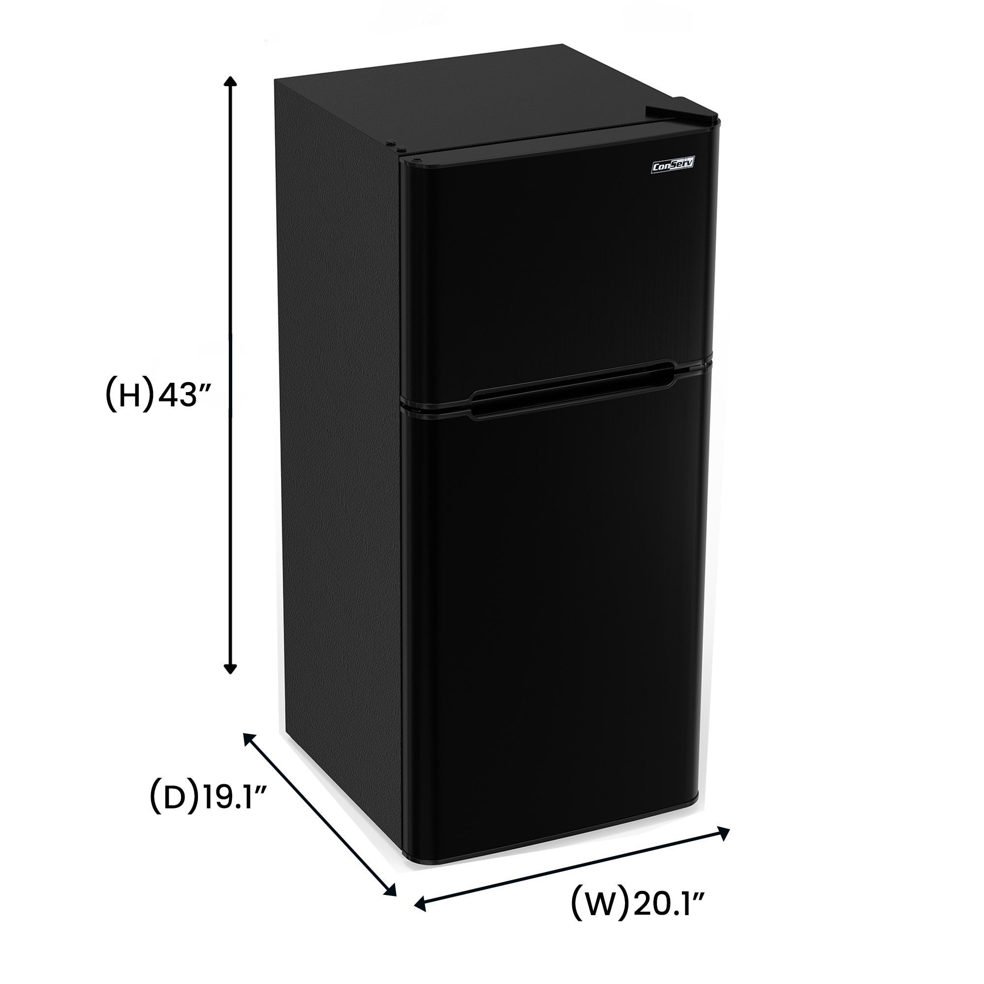 Refrigerador Mini de 4.5 Pies Cúbicos con Congelador (Negro) CRMF 4502 NEGRO
