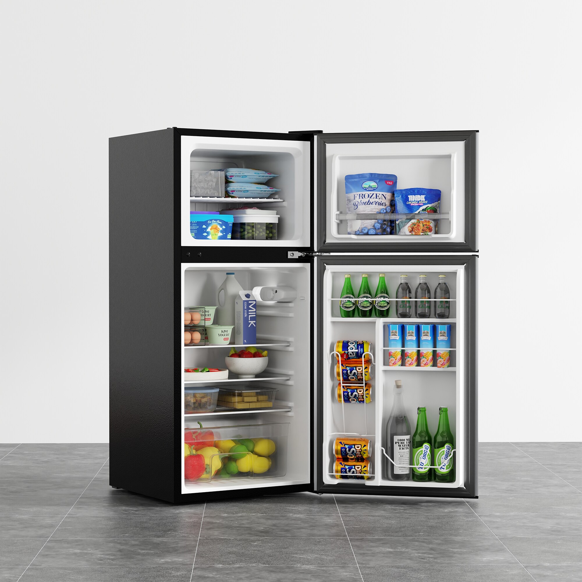 Refrigerador Mini de 4.5 Pies Cúbicos con Congelador (Negro) CRMF 4502 NEGRO