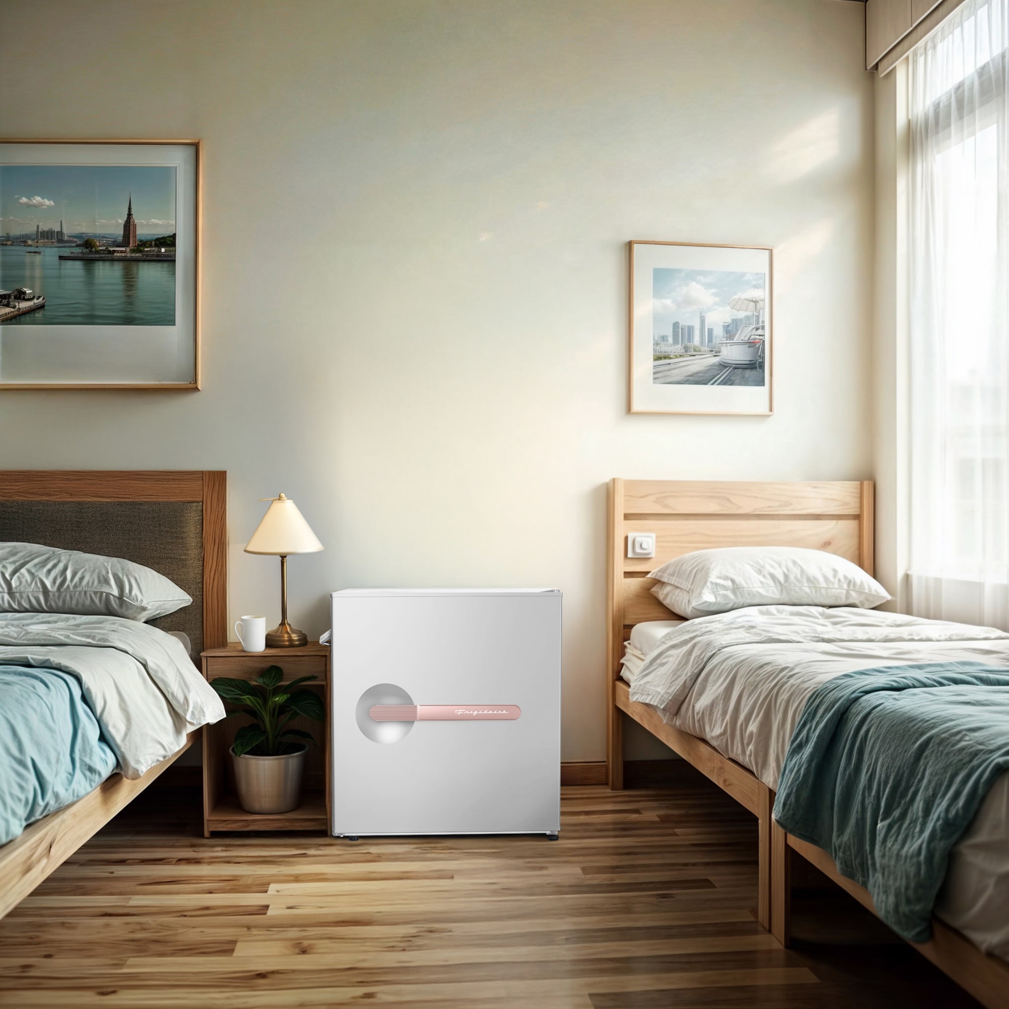 Nevera mini de 1.6 pies cúbicos de Frigidaire (Blanco) EFR197-RGWHITE-6COM
