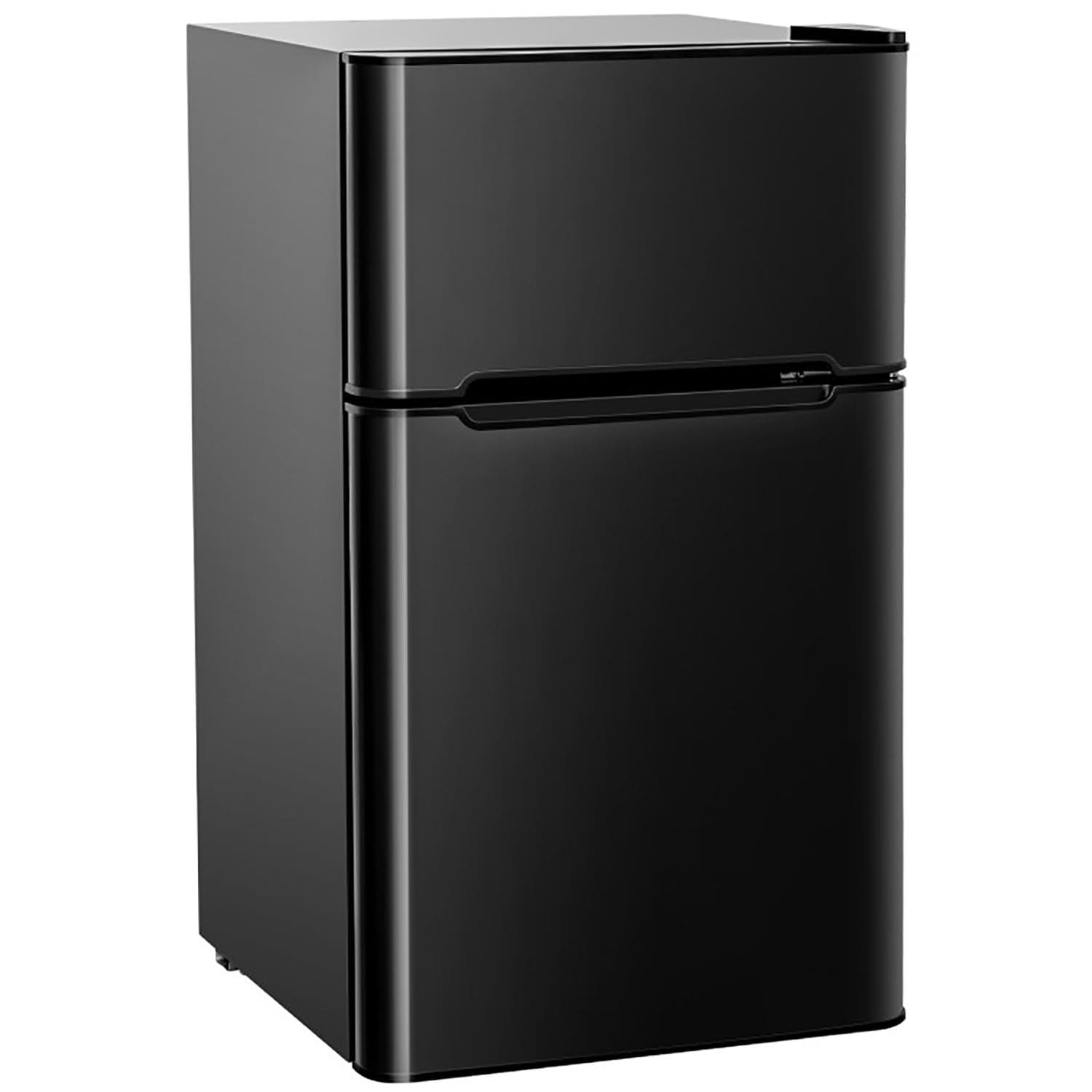 Refrigerador Compacto de Acero Inoxidable de 3.2 pies cúbicos con Congelador (Negro)