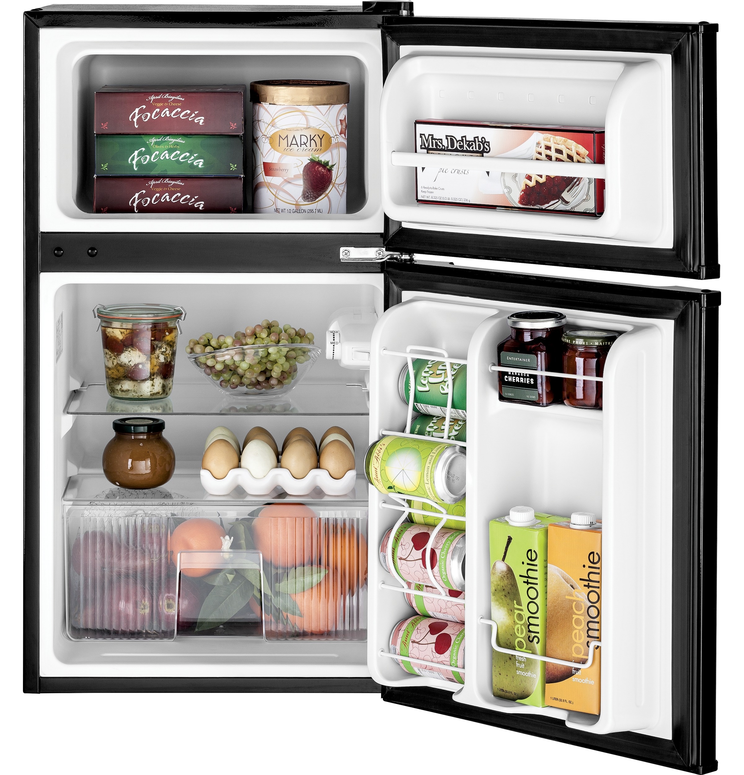 Refrigerador Mini de 3.1 pies cúbicos con congelador (Negro) con certificación ENERGY STAR