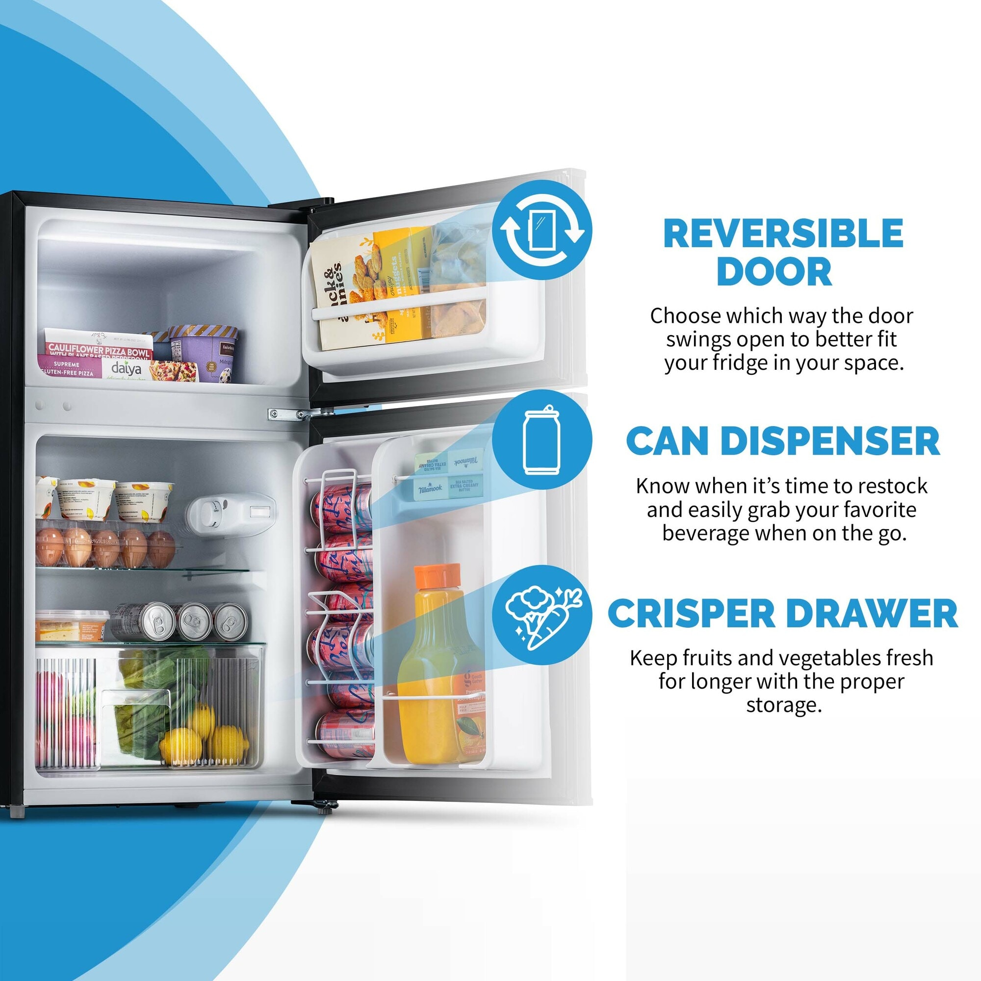Refrigerador con Congelador de 3.1 Pies Cúbicos (Gris) Listo para el Garaje con Certificación ENERGY STAR - NRF031GA00