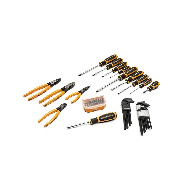 Juego de llaves y herramientas para mecánicos GEARWRENCH 120 XP de 1/4 pulgadas, 3/8 pulgadas, 1/2 pulgadas en charolas de espuma EVA (192 piezas) - 82998983071CB