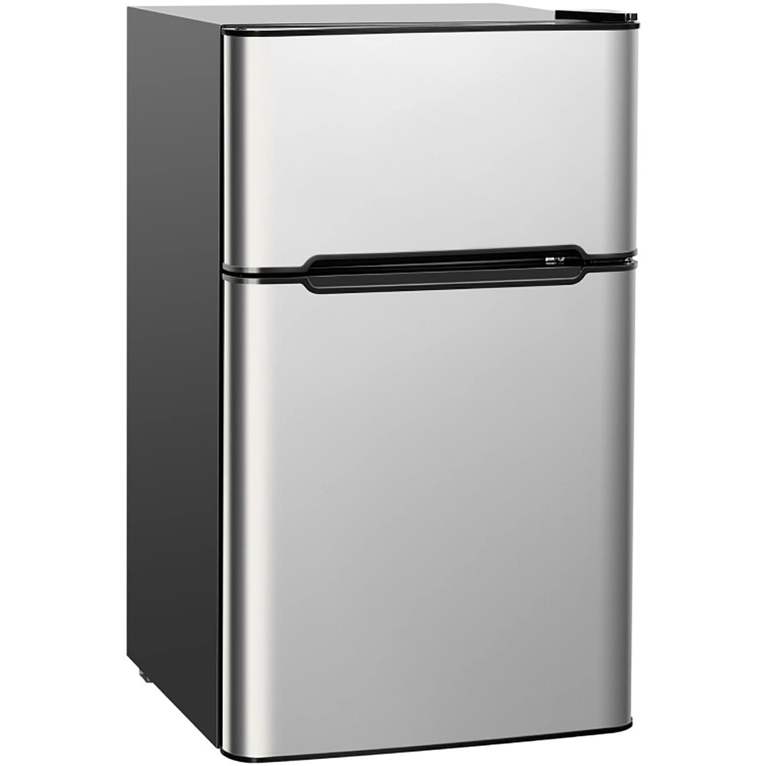 Refrigerador Compacto de Acero Inoxidable de 3.2 pies cúbicos con Congelador (Gris)