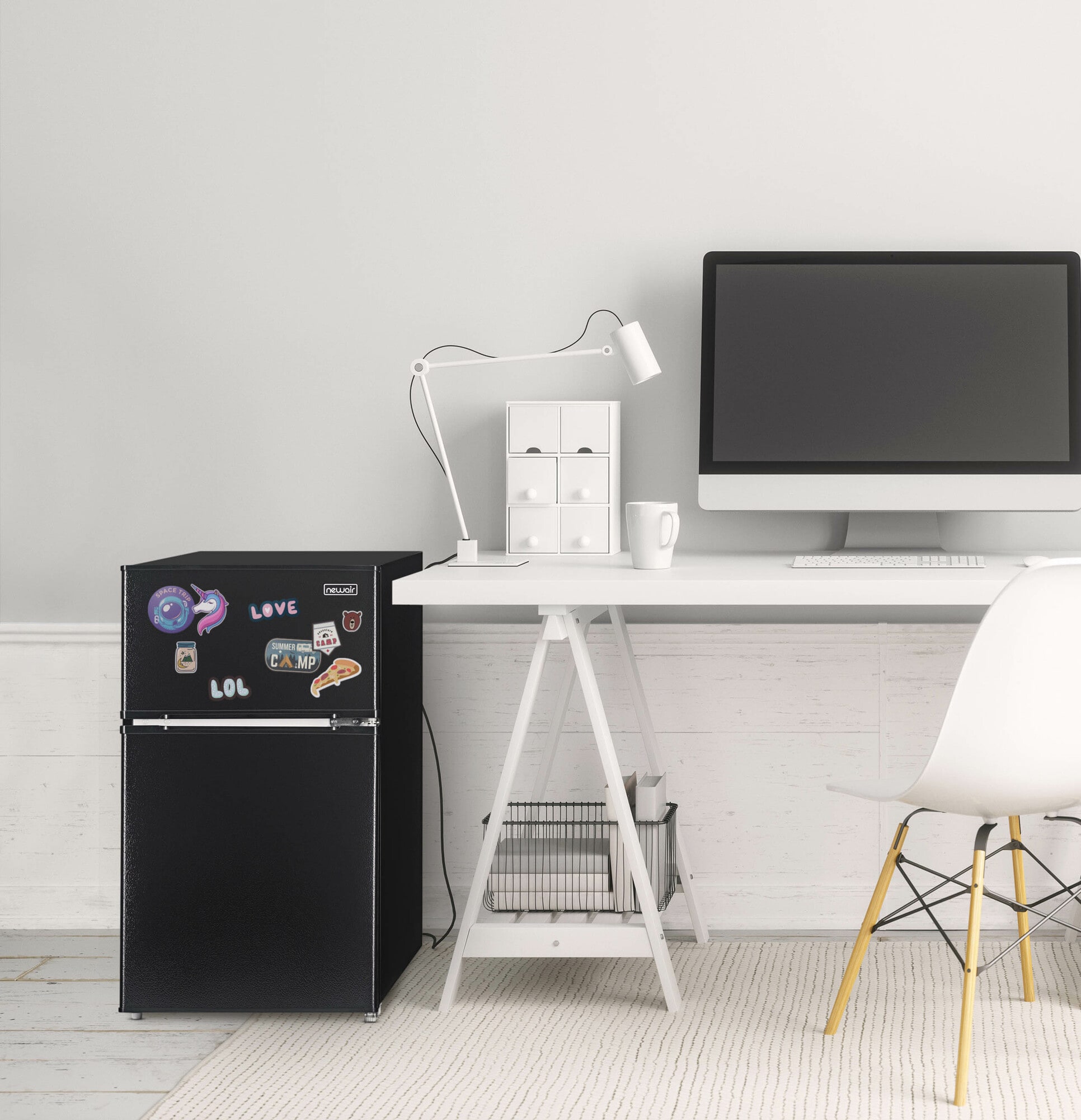 Nuevo refrigerador de 3.1 pies cúbicos con congelador (Negro) listo para el garaje ENERGY STAR NRF031BK00