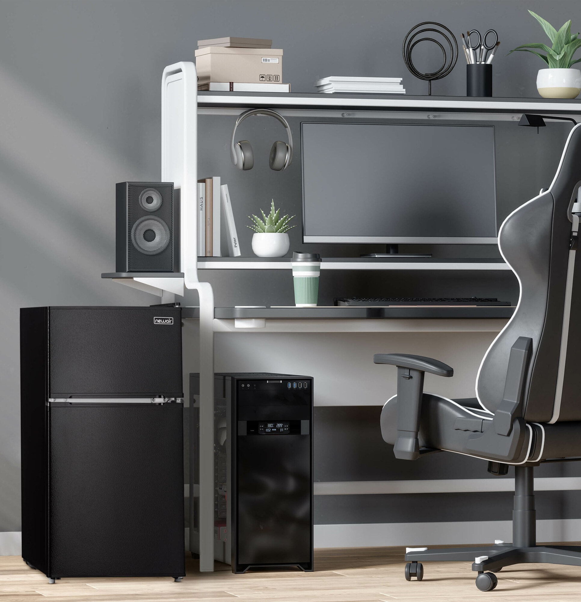 Nuevo refrigerador de 3.1 pies cúbicos con congelador (Negro) listo para el garaje ENERGY STAR NRF031BK00