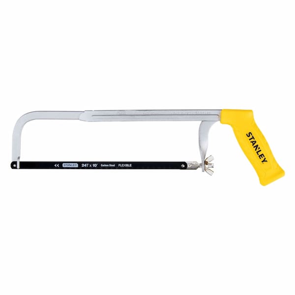Stanley 10 in. Steel Adjustable Hacksaw Black/Yellow 1 pc - STHT14039