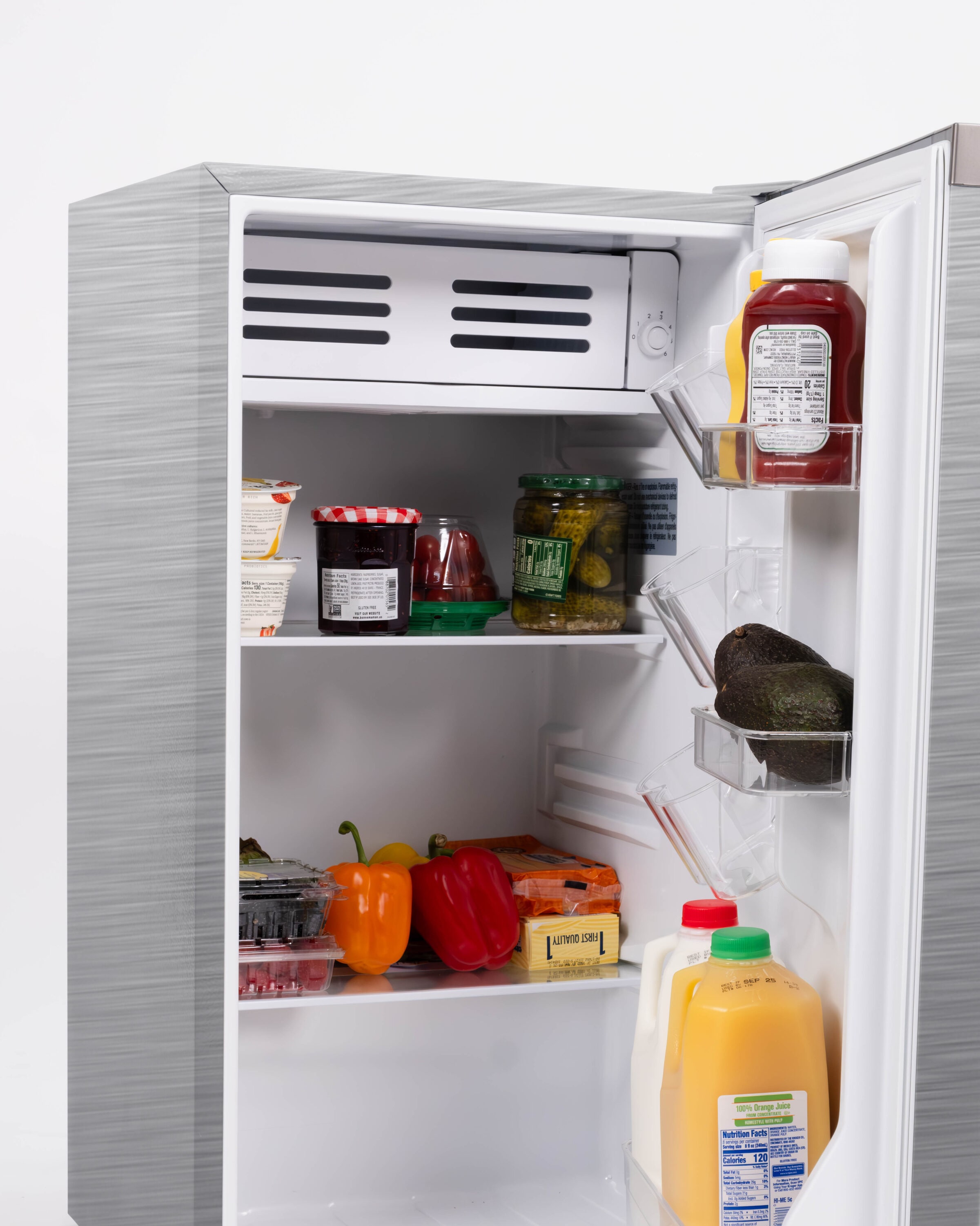 Frigidaire Mini Refrigerador de 3.2 pies cúbicos (Acero inoxidable) EFR395-SS-6COM
