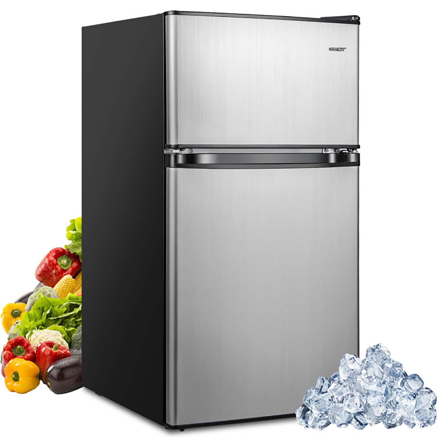 Refrigerador Mini Compacto de 3.2 pies cúbicos con congelador (Negro)