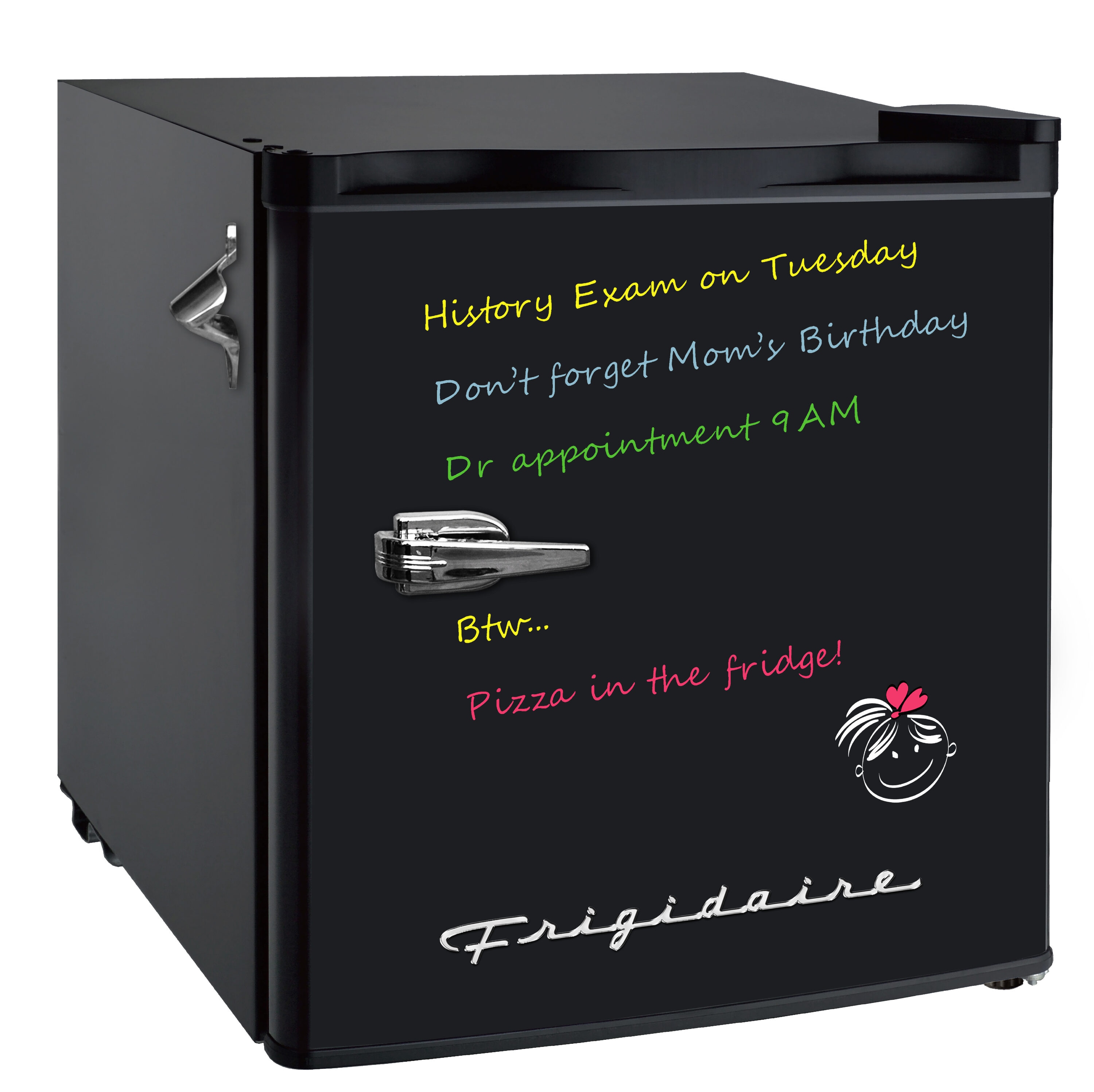Refrigerador Mini Frigidaire de 1.6 pies cúbicos con congelador (Negro) EFR177-NEGRO