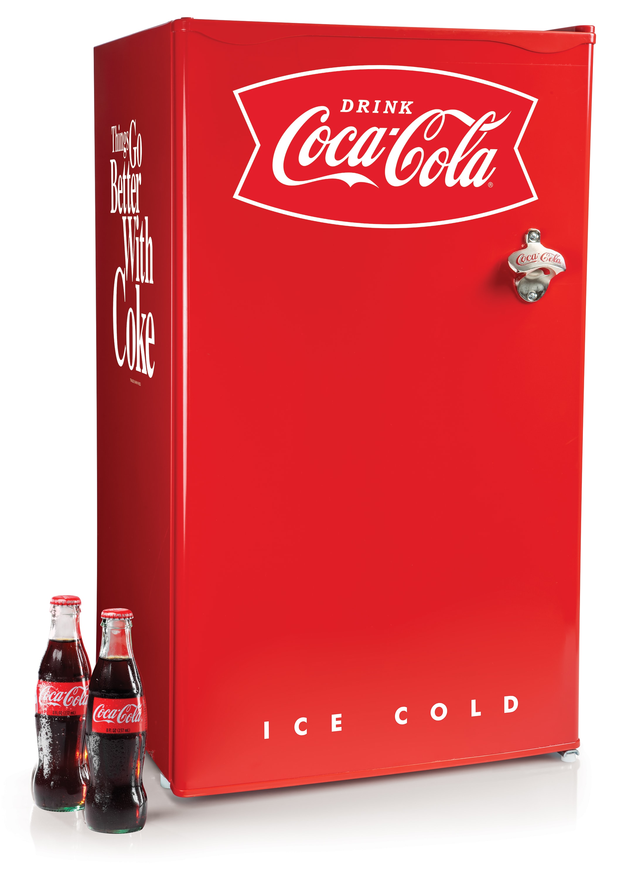 Refrigerador Mini con Congelador de 3.2 Pies Cúbicos Nostalgia (Rojo) Listo para el Garaje con Certificación ENERGY STAR CKRF32CR