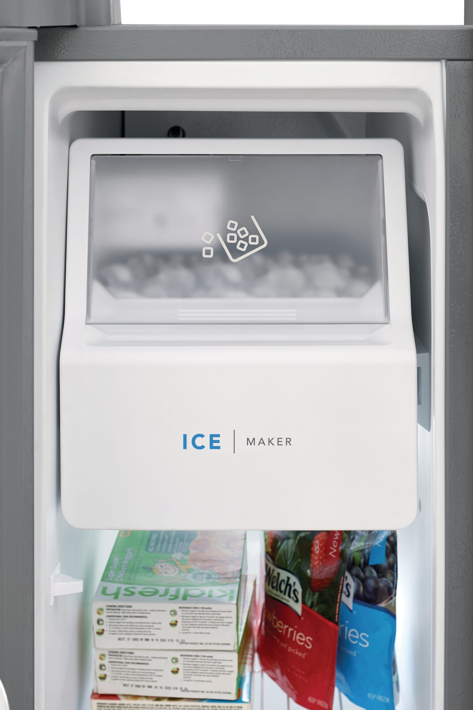 Refrigerador Frigidaire de 25.6 pies cúbicos con dispensador de hielo y agua (Acero inoxidable resistente a huellas dactilares) Certificado ENERGY STAR de lado a lado FRSS26L3AF