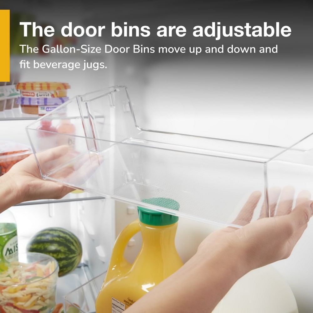 Refrigerador de 24.6 pies cúbicos con dispensador de hielo y agua (Acero inoxidable resistente a huellas dactilares) de lado a lado Whirlpool WRS315SDHZ
