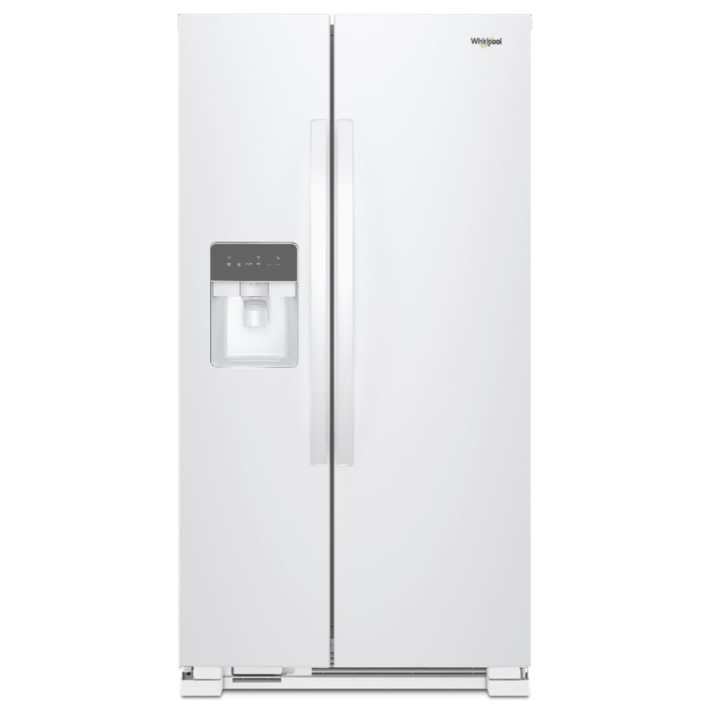 Refrigerador Side-by-Side de 24.6 pies cúbicos con Fabricador de Hielo, Dispensador de Agua e Hielo (Blanco)