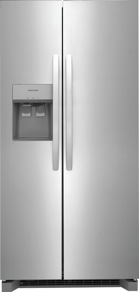 Refrigerador lado a lado de 22.3 pies cúbicos con fabricador de hielo, dispensador de agua y hielo (acero inoxidable) con certificación ENERGY STAR FRSS2323AS