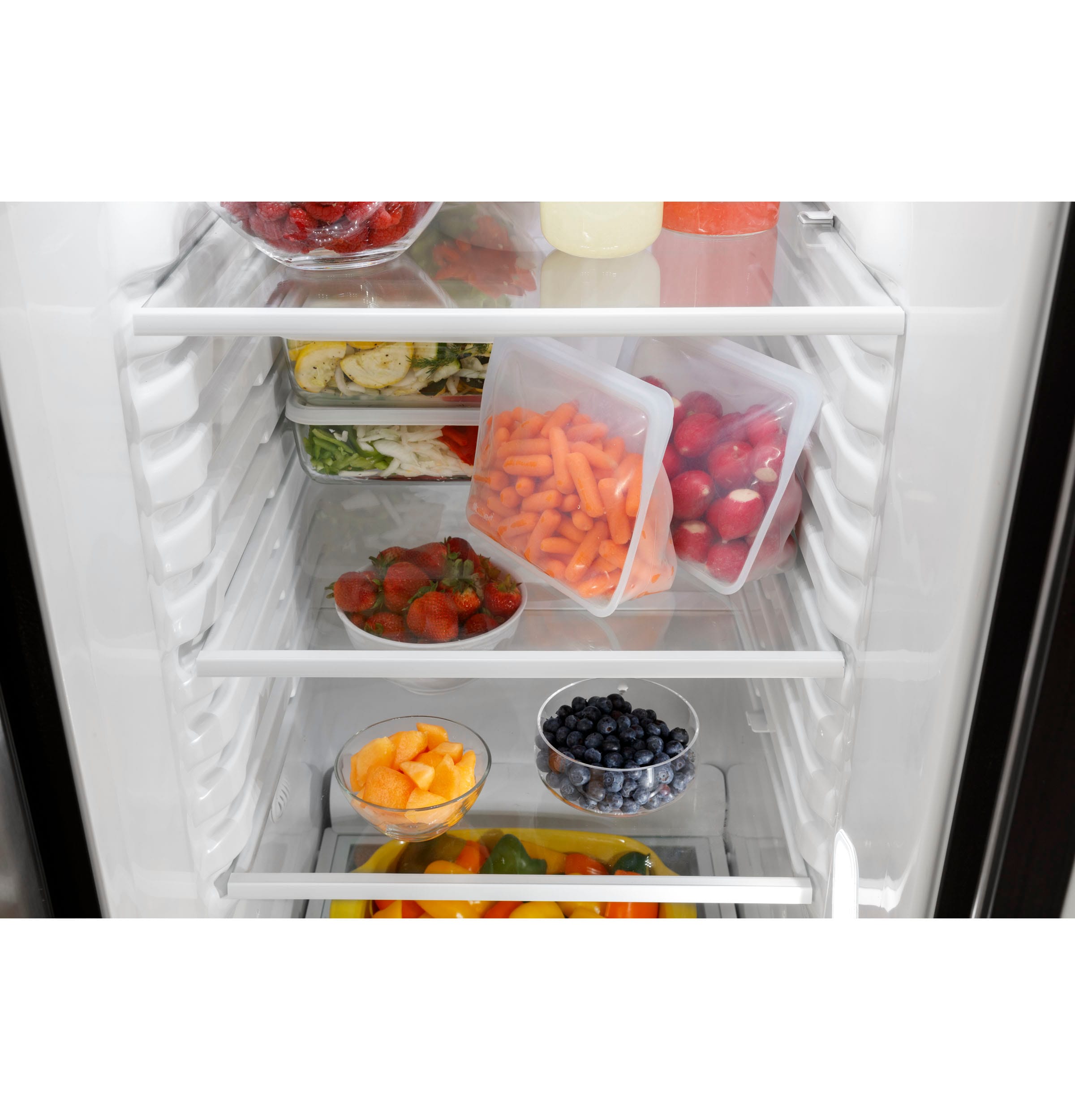 Refrigerador lado a lado de 25.3 pies cúbicos con dispensador de hielo y agua (acero inoxidable)