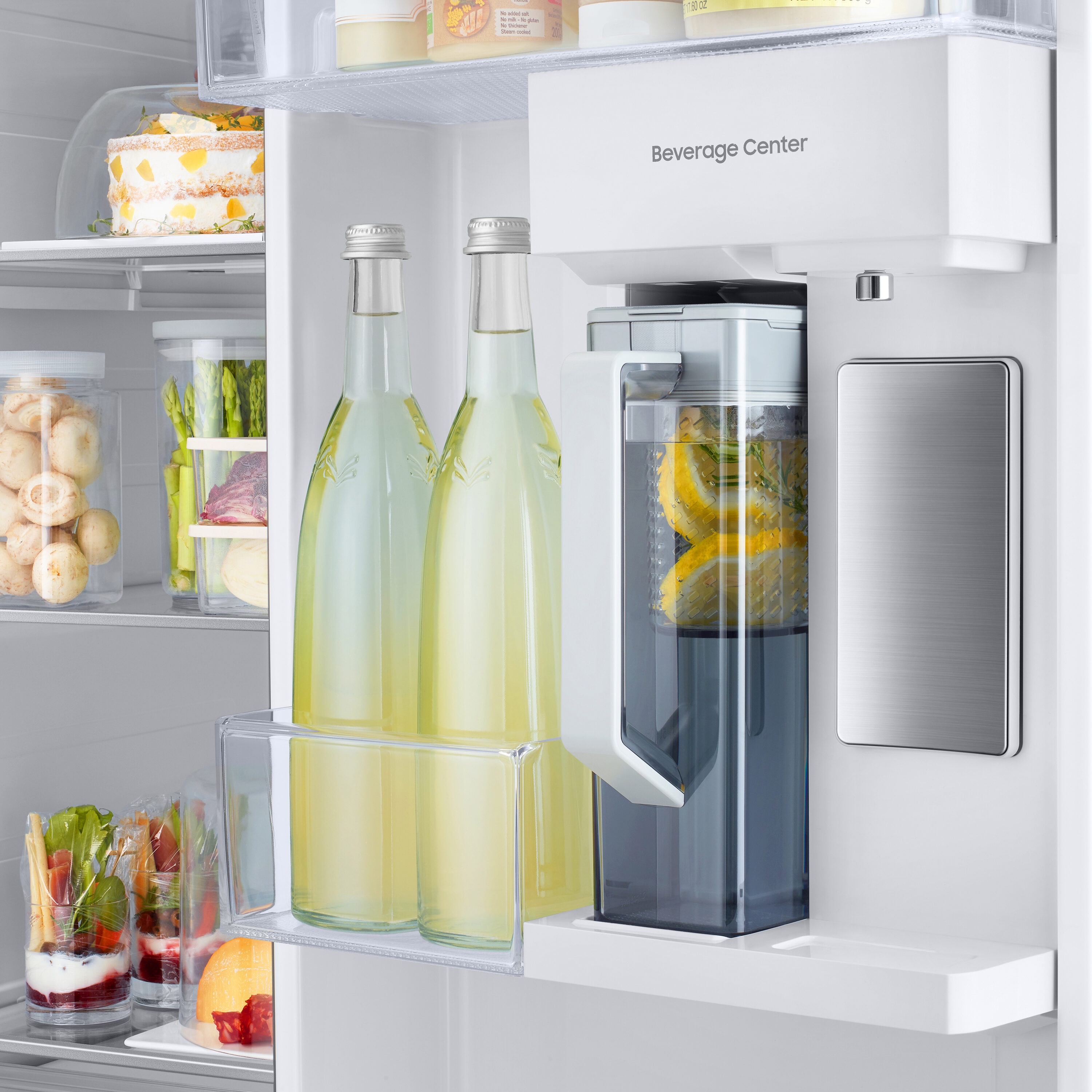 Refrigerador Samsung Bespoke de 28 pies cúbicos, lado a lado, inteligente, compatible con doble fabricador de hielo y dispensador de agua (acero inoxidable resistente a huellas dactilares) certificado ENERGY STAR RS28CB7600QL.
