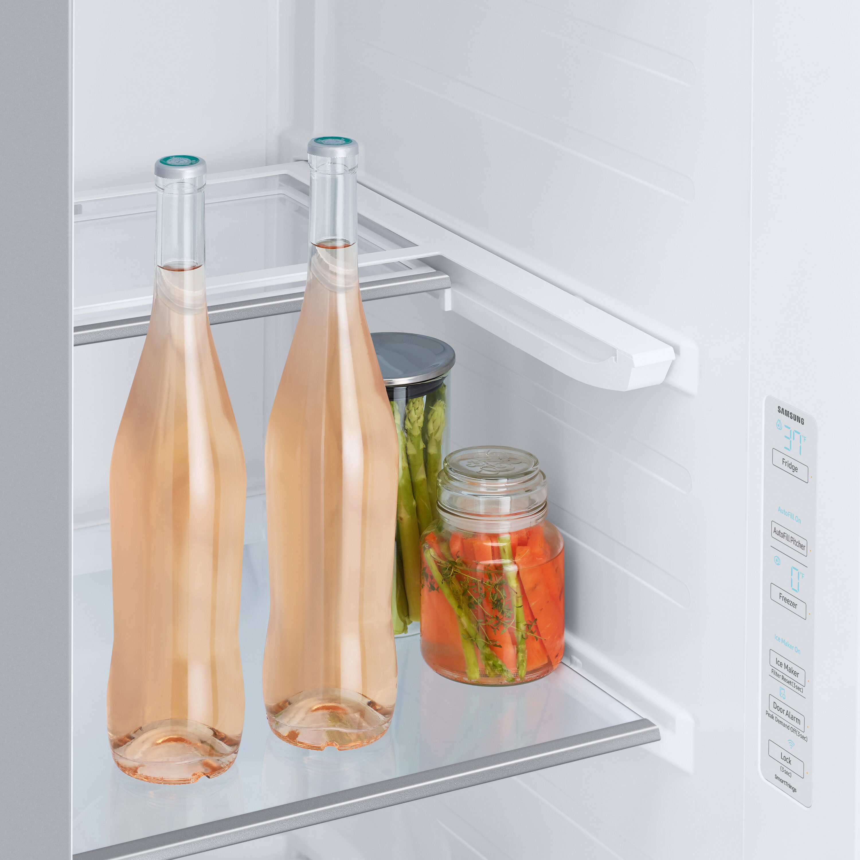 Refrigerador Samsung Bespoke de 28 pies cúbicos, lado a lado, inteligente, compatible con doble fabricador de hielo y dispensador de agua (acero inoxidable resistente a huellas dactilares) certificado ENERGY STAR RS28CB7600QL.