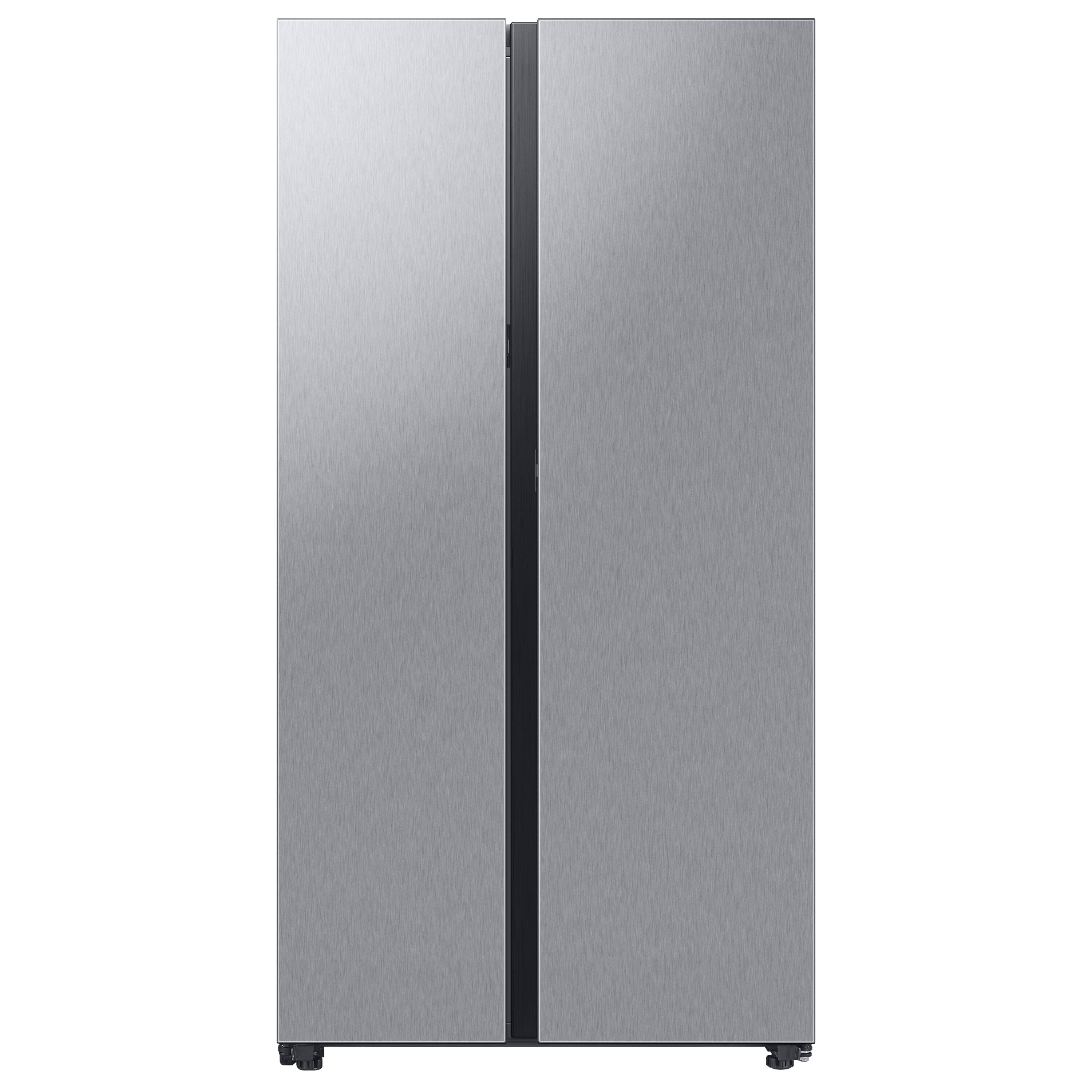Refrigerador Samsung Bespoke de 28 pies cúbicos, lado a lado, inteligente, compatible con doble fabricador de hielo y dispensador de agua (acero inoxidable resistente a huellas dactilares) certificado ENERGY STAR RS28CB7600QL.