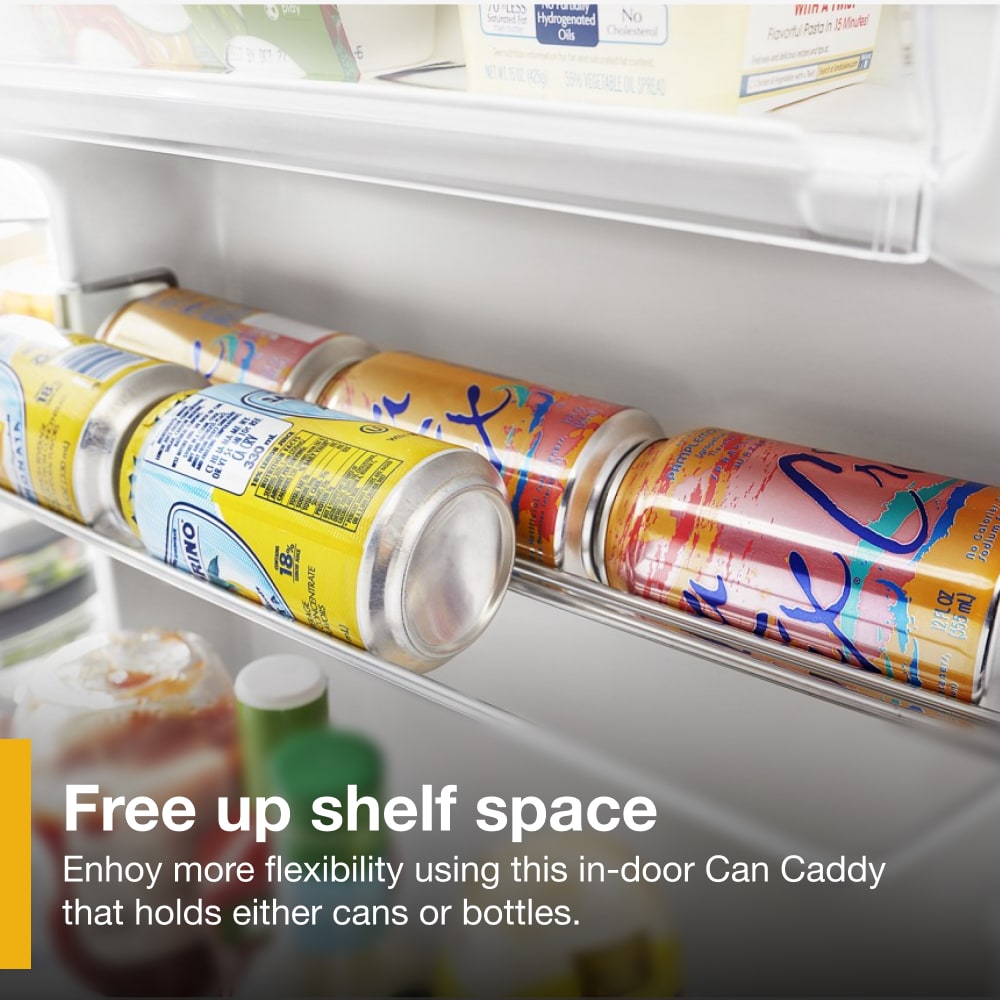 Refrigerador de lado a lado de 24.5 pies cúbicos con fabricador de hielo, dispensador de agua y hielo (blanco) WRS325SDHW de Whirlpool