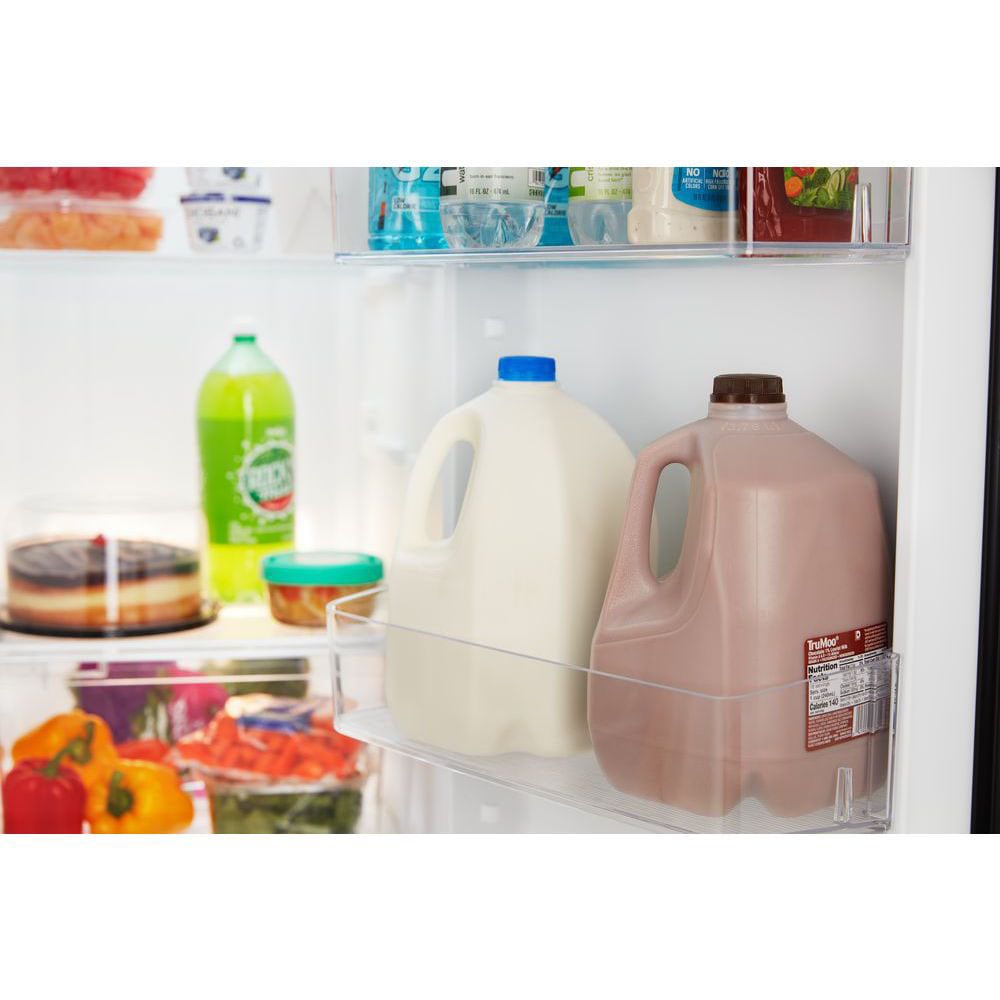Refrigerador de lado a lado Amana de 21.4 pies cúbicos con fabricador de hielo, dispensador de agua y hielo (negro) ASI2175GRB