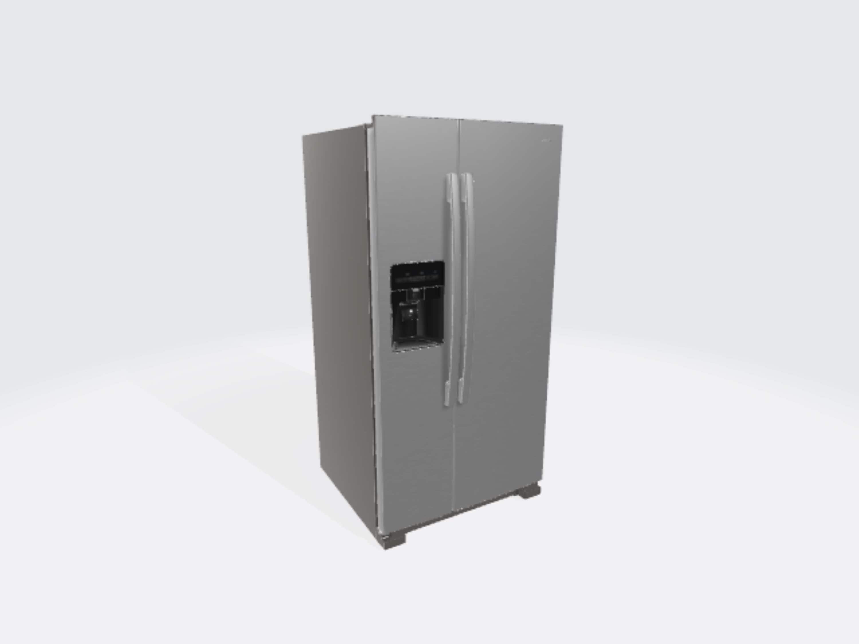 Refrigerador Side-by-Side de 21.4 pies cúbicos con dispensador de hielo, agua y hielo (Acero Inoxidable) ASI2175GRS de Amana