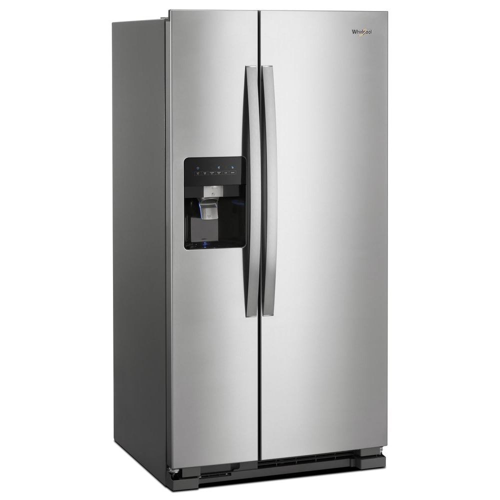 Refrigerador Side-by-Side de 21.4 pies cúbicos con Fabricador de Hielo, Dispensador de Agua y Hielo (Acero Inoxidable)
