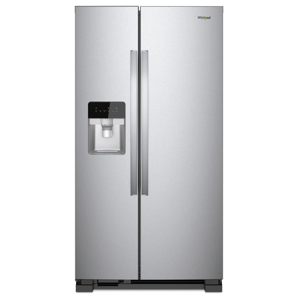 Refrigerador Side-by-Side de 21.4 pies cúbicos con Fabricador de Hielo, Dispensador de Agua y Hielo (Acero Inoxidable)