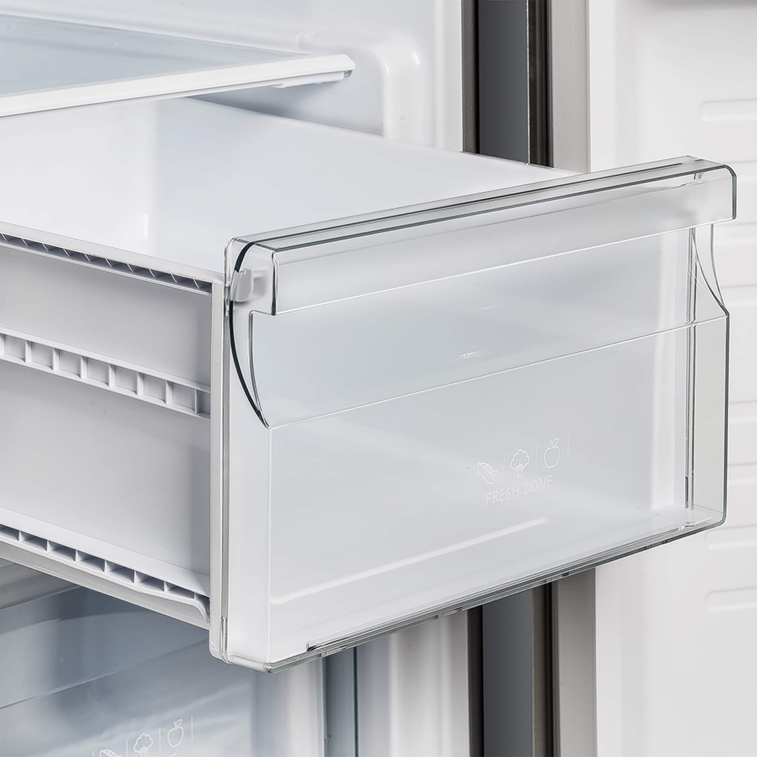 
Refrigerador de lado a lado de 15.6 pies cúbicos de profundidad de mostrador (acero inoxidable) Salerno de FORNO