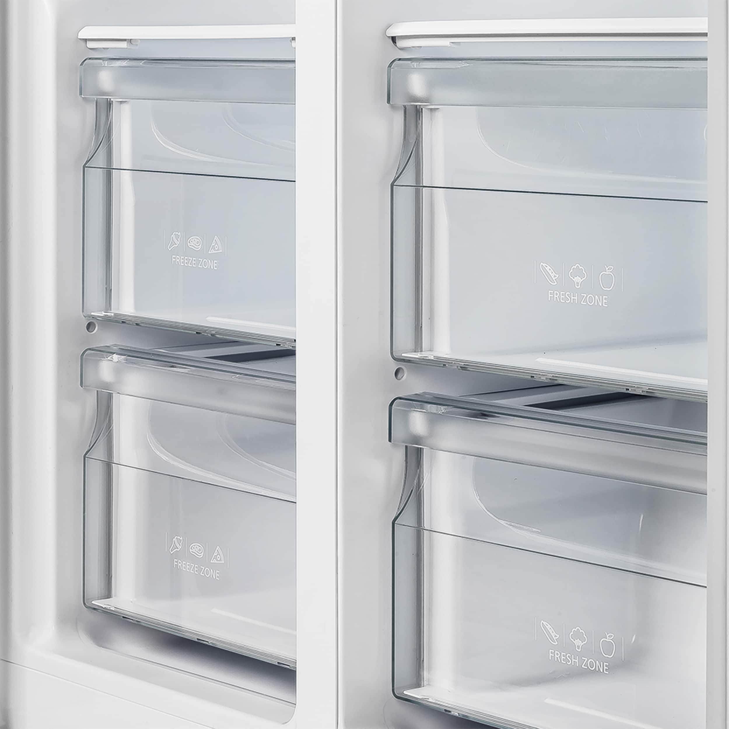 
Refrigerador de lado a lado de 15.6 pies cúbicos de profundidad de mostrador (acero inoxidable) Salerno de FORNO